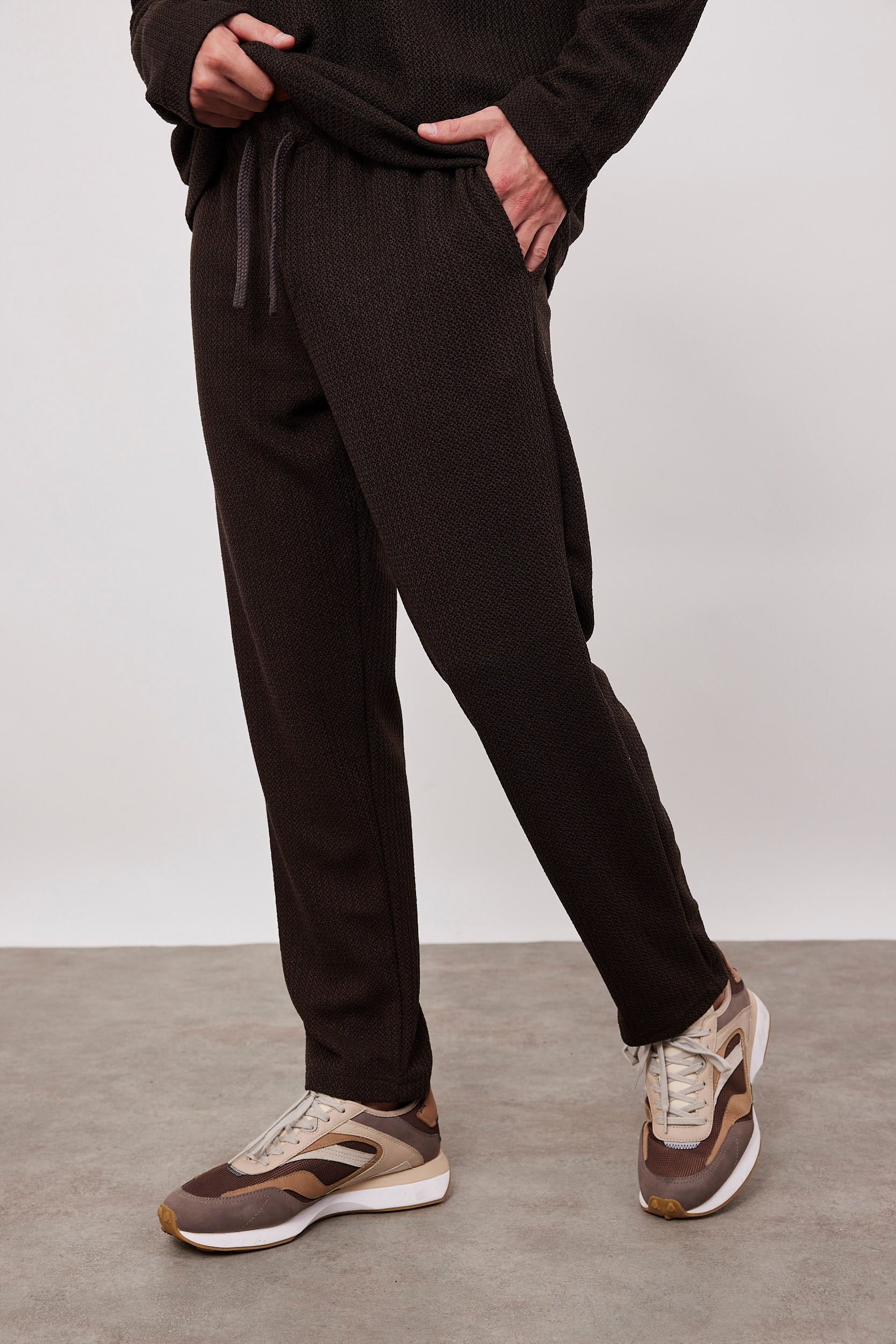 מכנסיים ארוכים מבד סריג