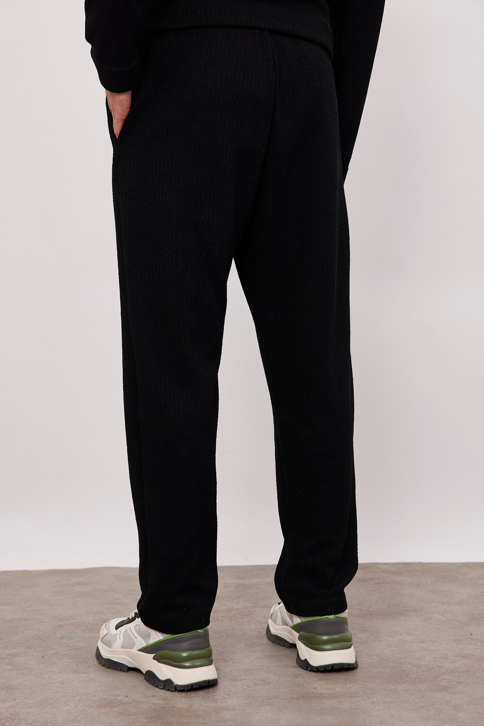 מכנסיים ארוכים מבד סריג