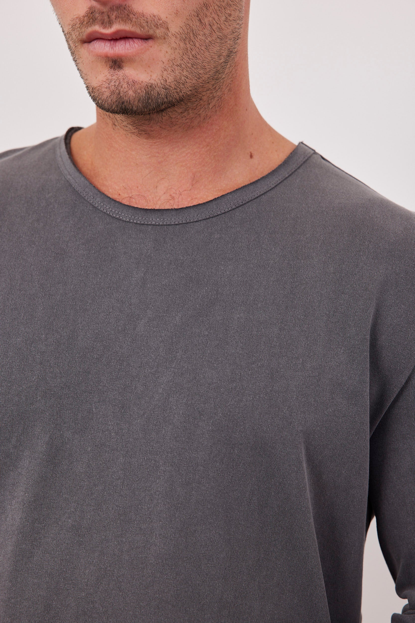 חולצת כותנה ארוכה ווש