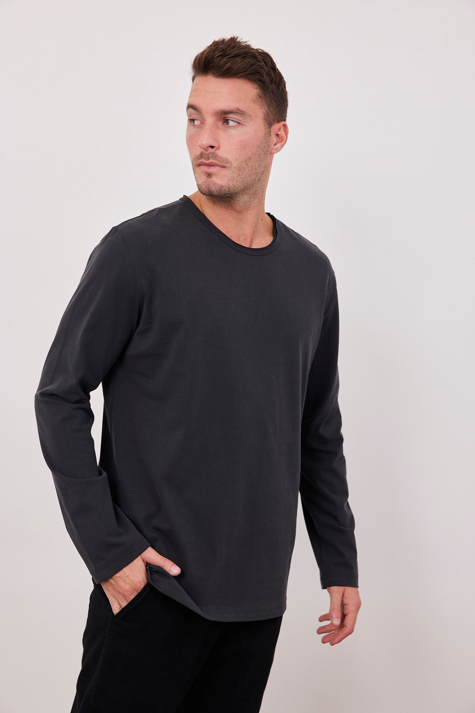 חולצת בד מודל ארוכה