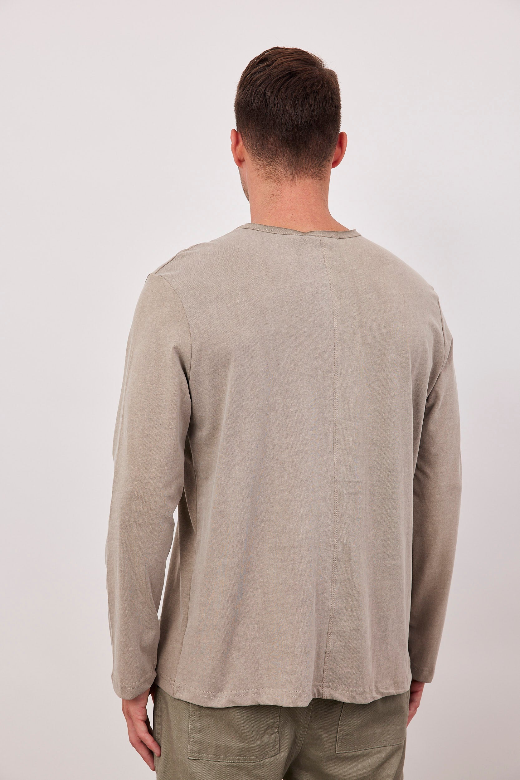 חולצת כותנה ארוכה ווש