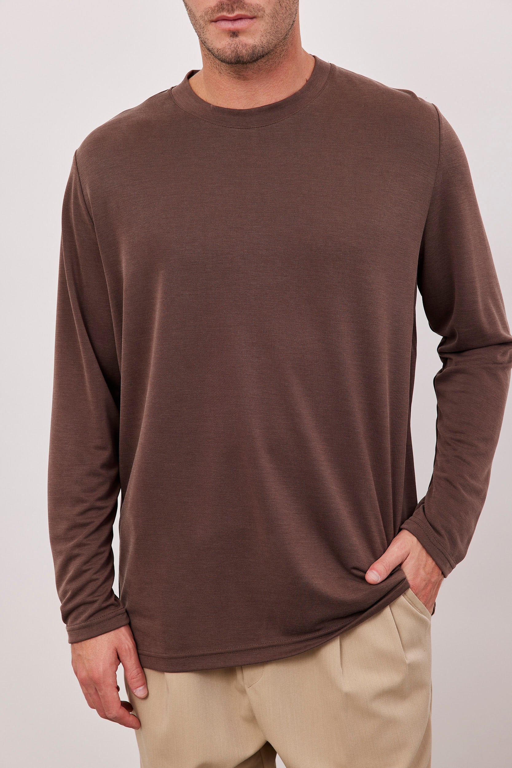 חולצת בד מודל ארוכה