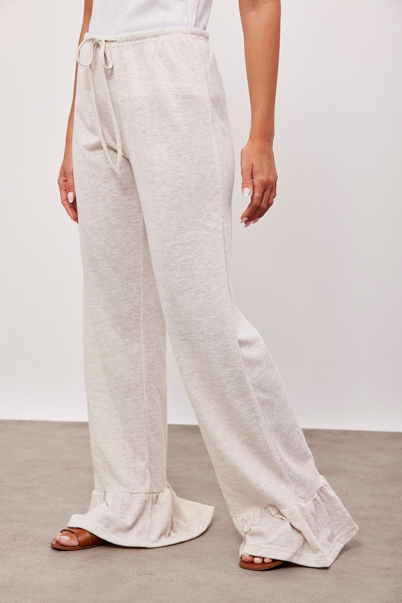 מכנסיים ארוכים בסיומת מלמלה - ITAY BRANDS