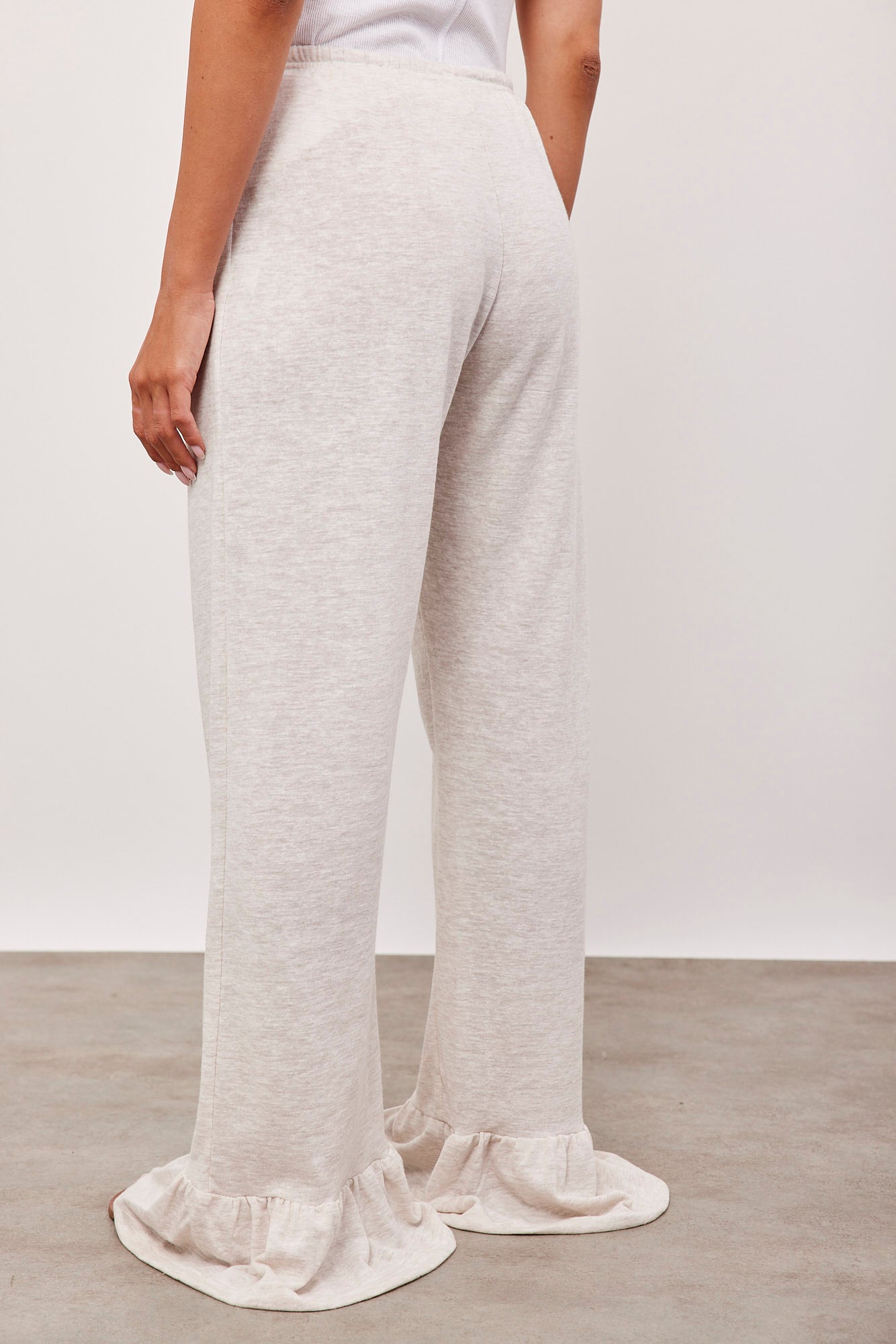 מכנסיים ארוכים בסיומת מלמלה - ITAY BRANDS