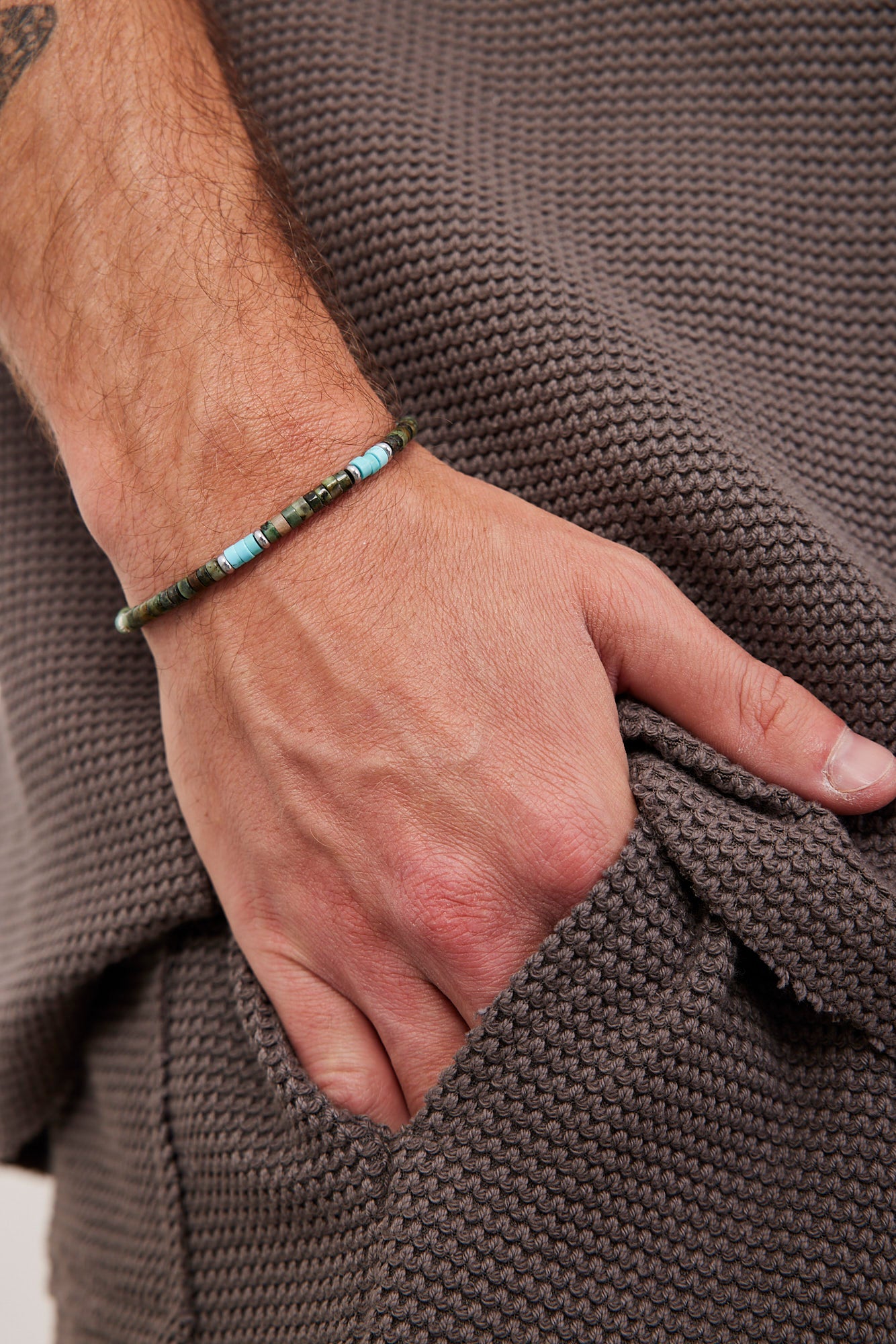 צמיד אבני חן טבעיות בגווני טורקיז - ITAY BRANDS