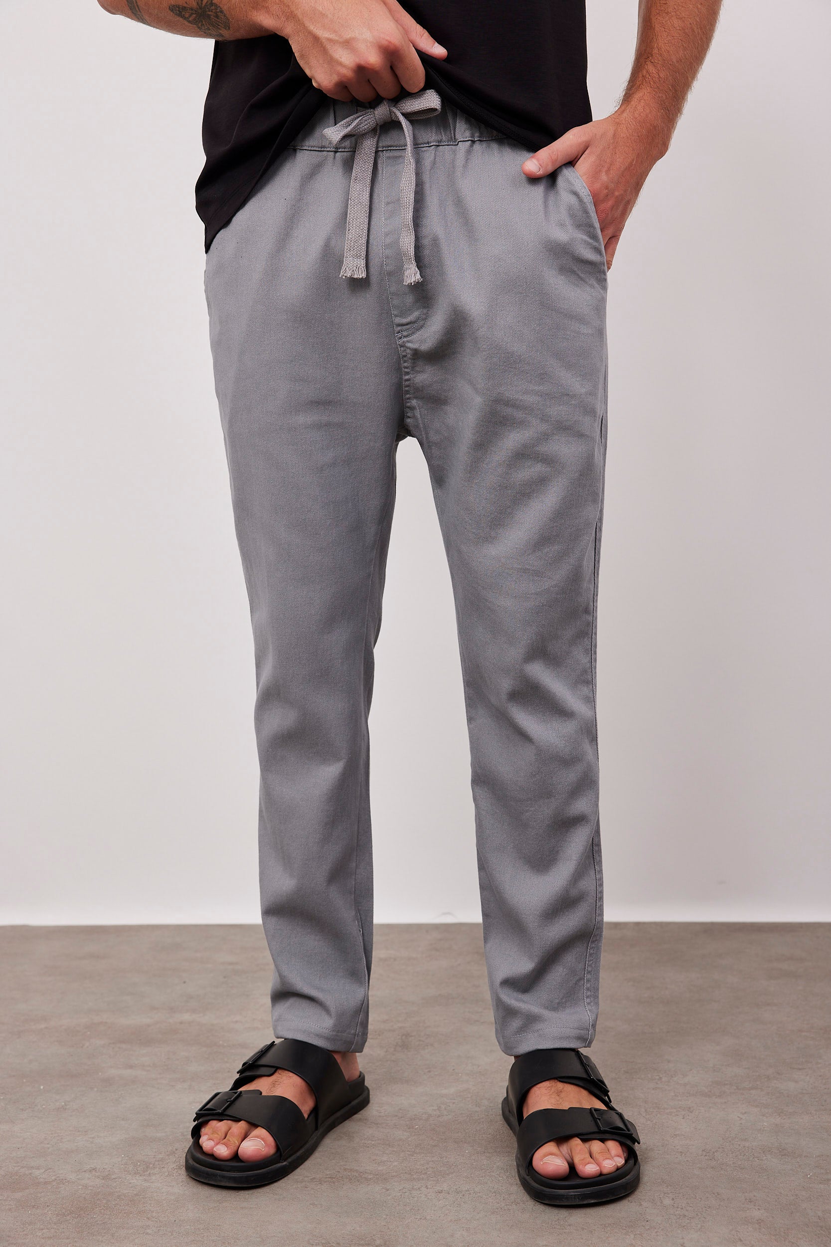 מכנסיים ארוכים עם קשירה - ITAY BRANDS