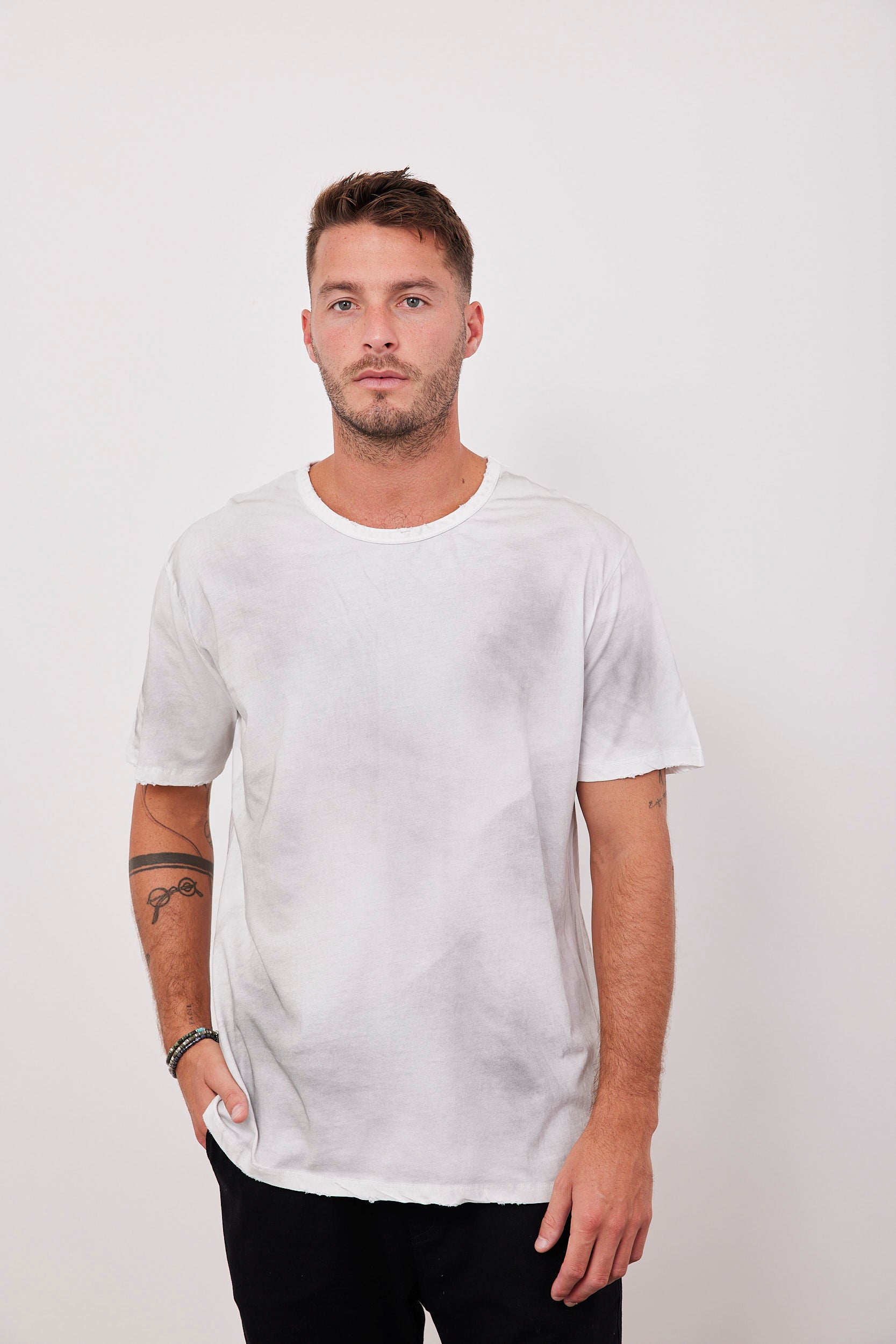 חולצת ווש קצרה עם גימור פרום - ITAY BRANDS