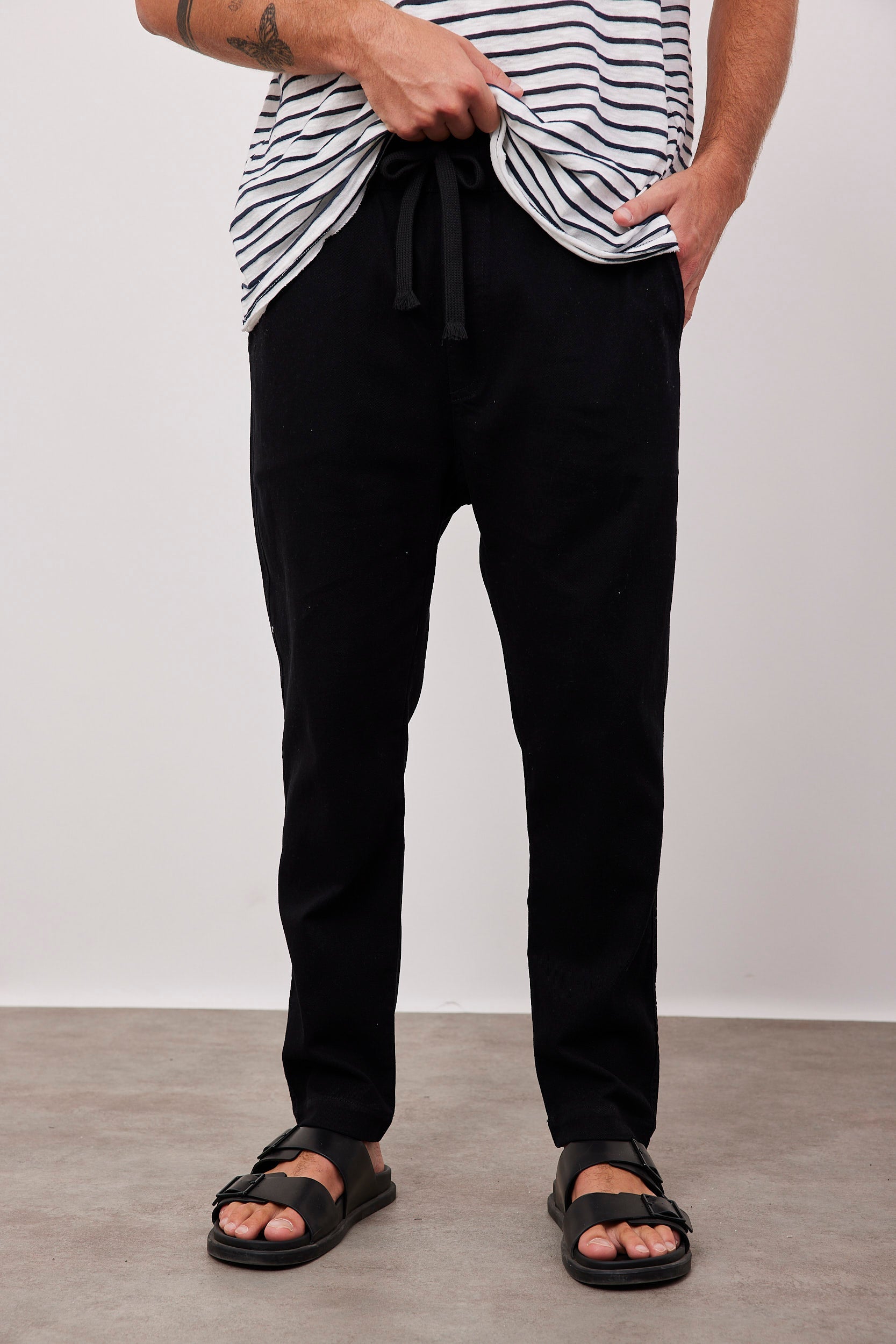 מכנסיים ארוכים עם קשירה - ITAY BRANDS