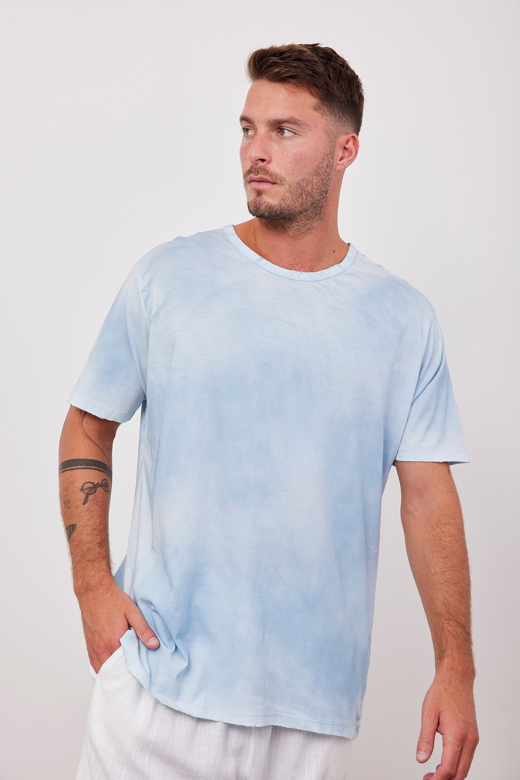 חולצת ווש קצרה עם גימור פרום - ITAY BRANDS