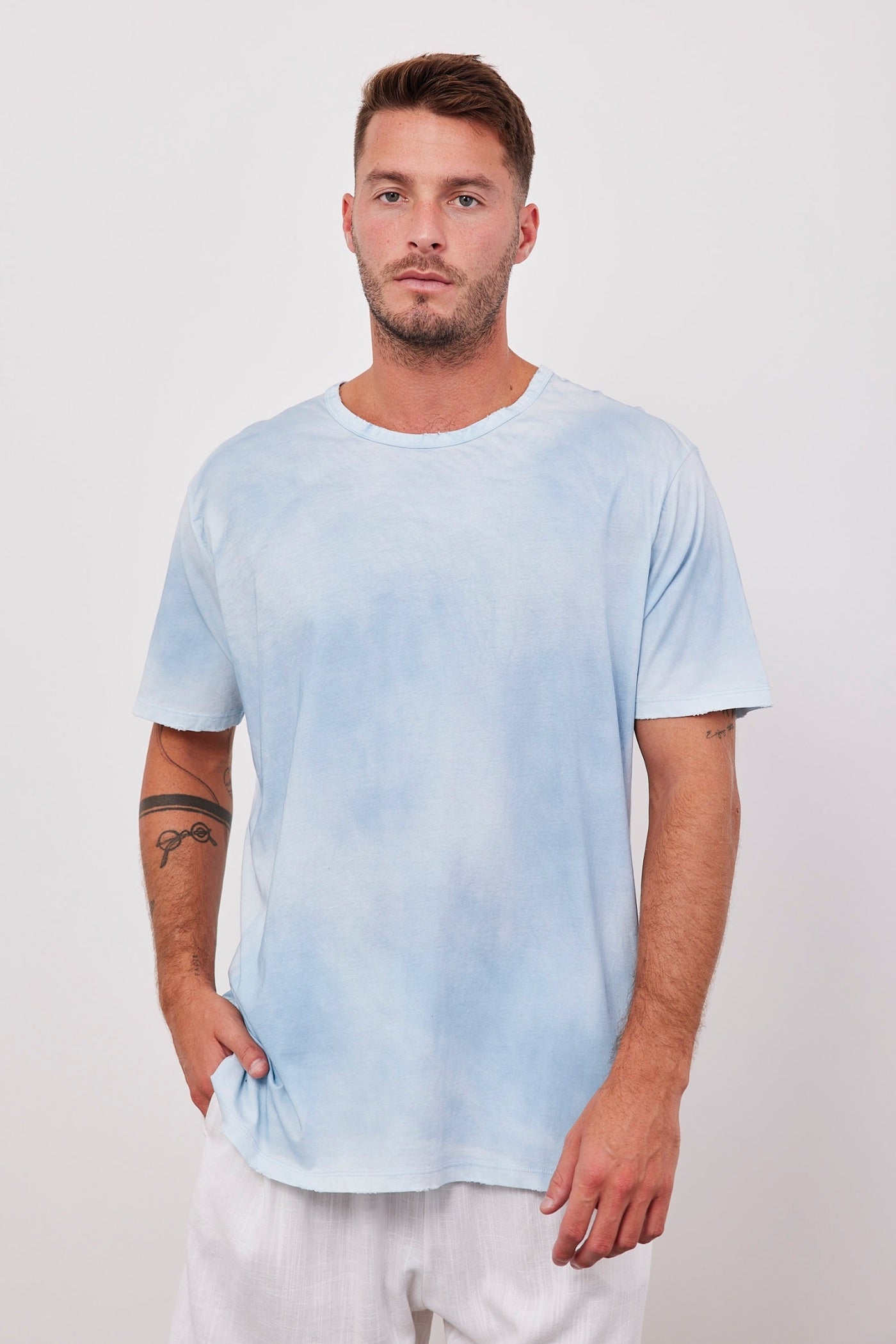 חולצת ווש קצרה עם גימור פרום - ITAY BRANDS