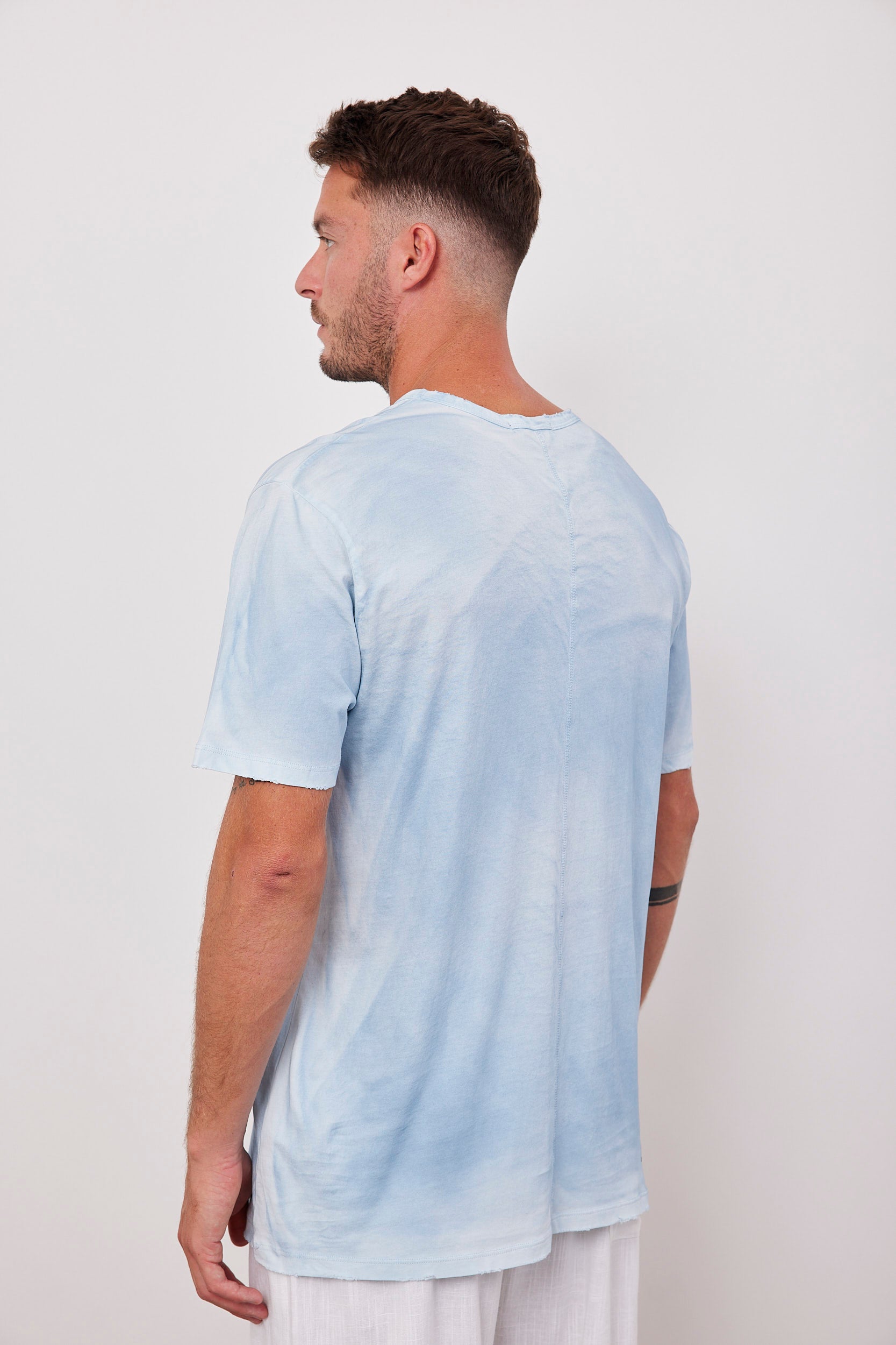 חולצת ווש קצרה עם גימור פרום - ITAY BRANDS