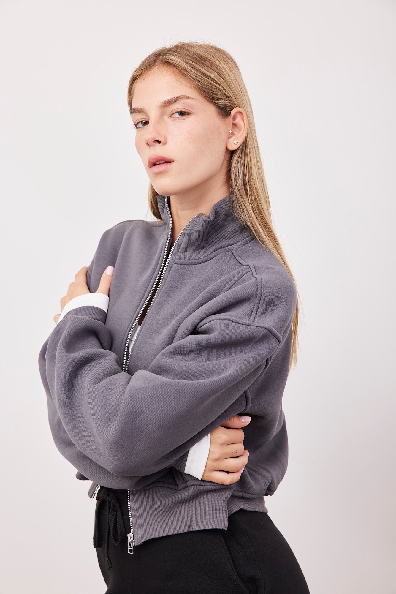 בומבר פרנץ׳ טרי עם רוכסן - ITAY BRANDS