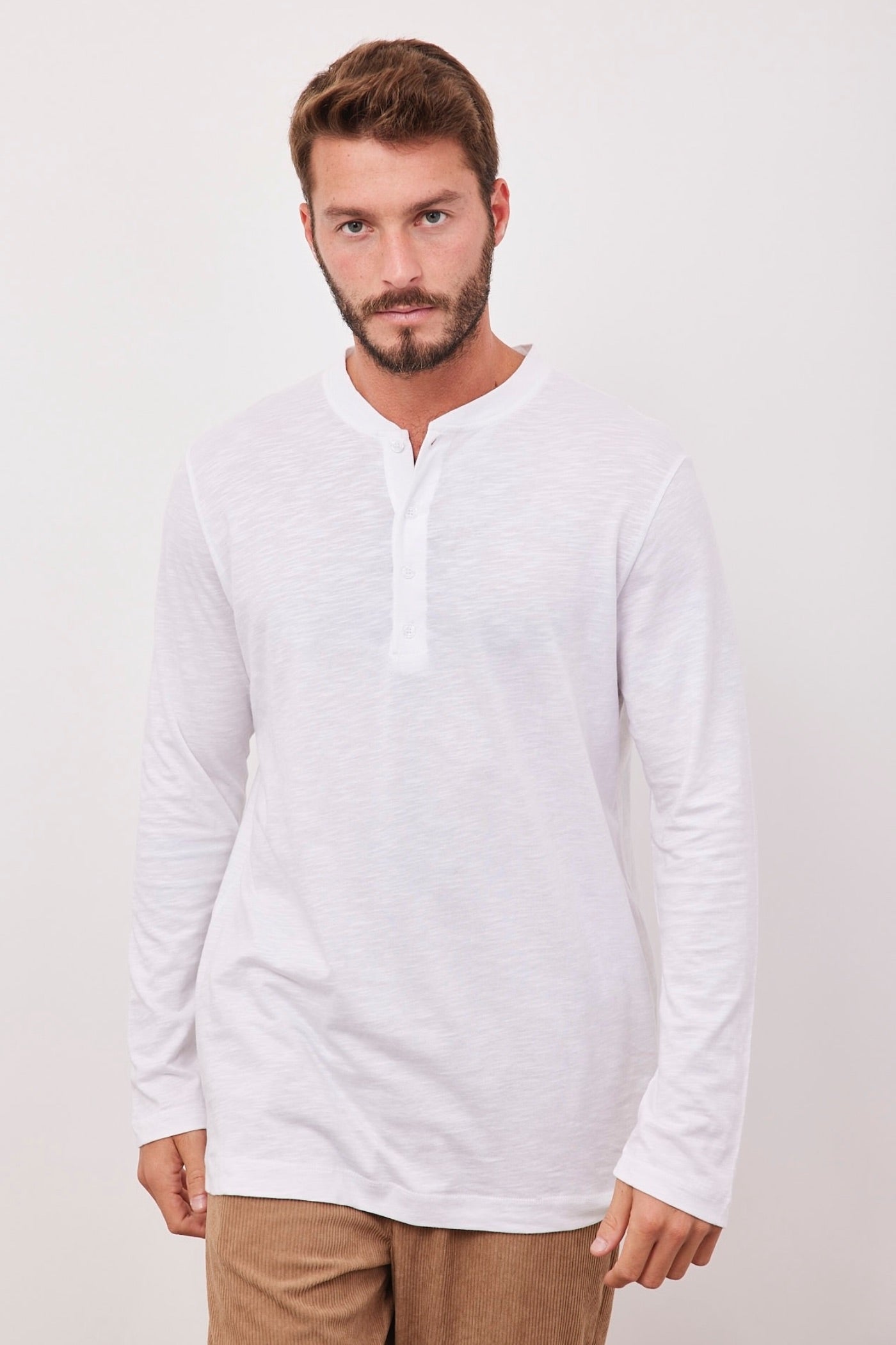 חולצת מלאנז׳ בשילוב כפתורים - ITAY BRANDS