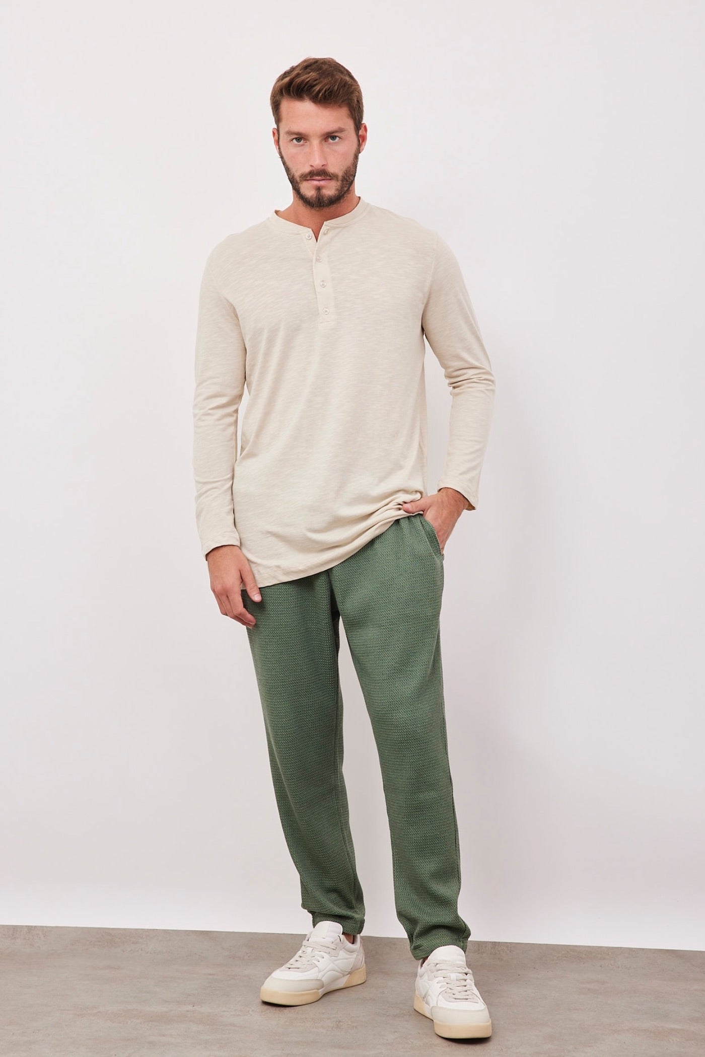 מכנסיים ארוכים מבד פיקה - ITAY BRANDS