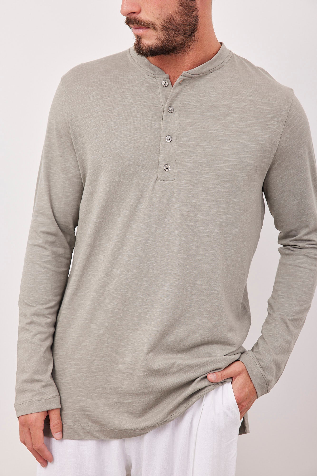 חולצת מלאנז׳ בשילוב כפתורים - ITAY BRANDS