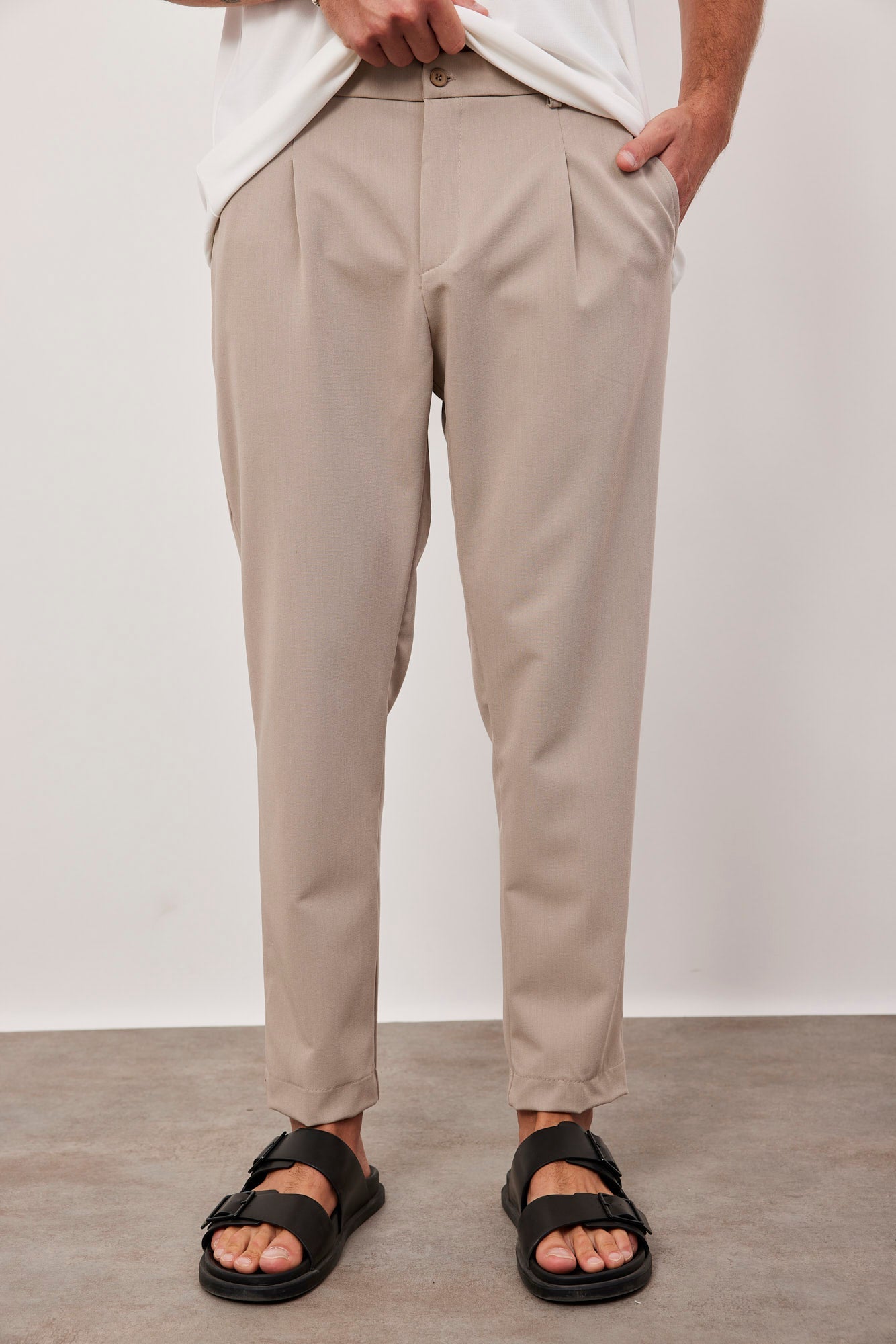 מכנס מחוייט בגזרה ישרה - ITAY BRANDS