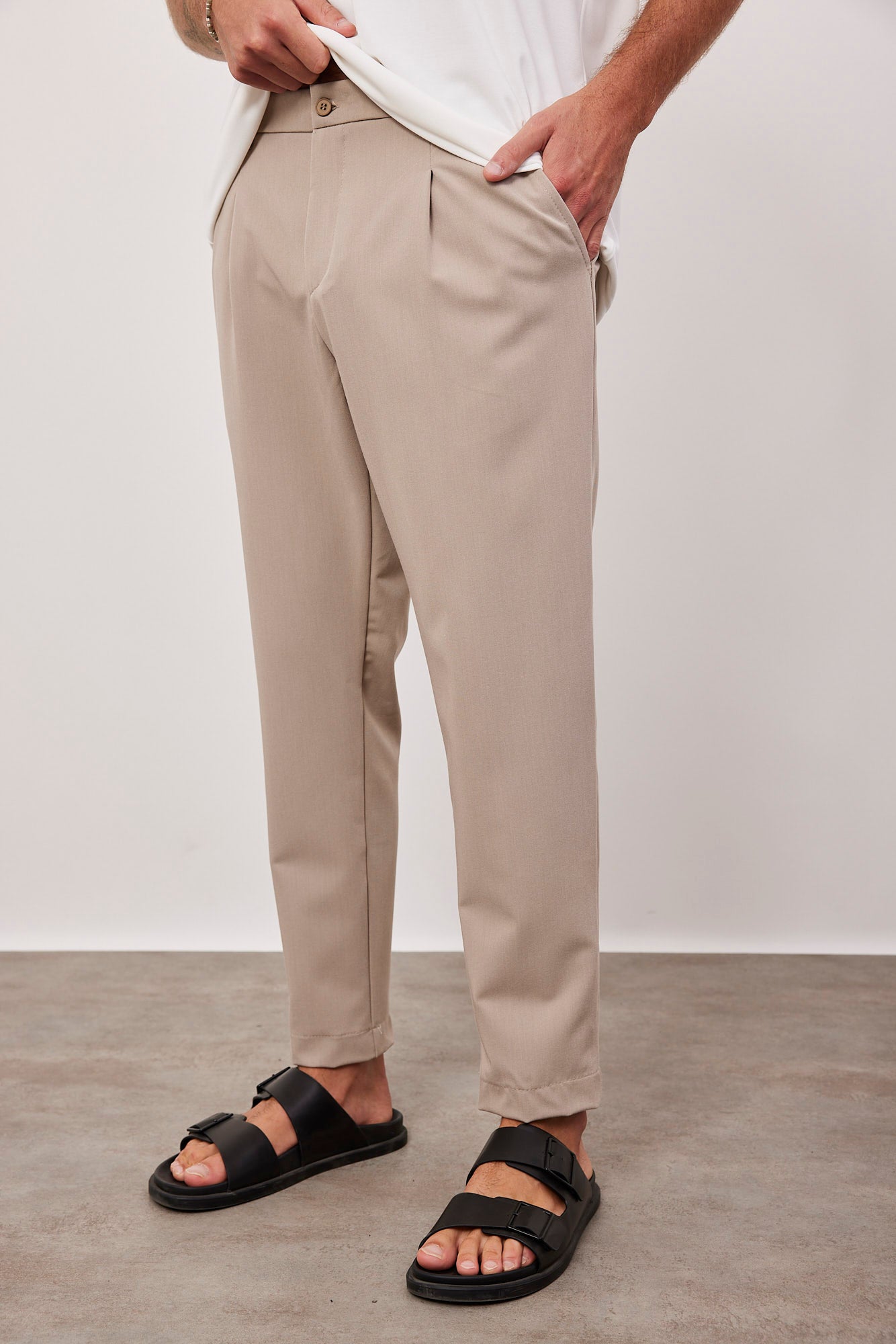 מכנס מחוייט בגזרה ישרה - ITAY BRANDS