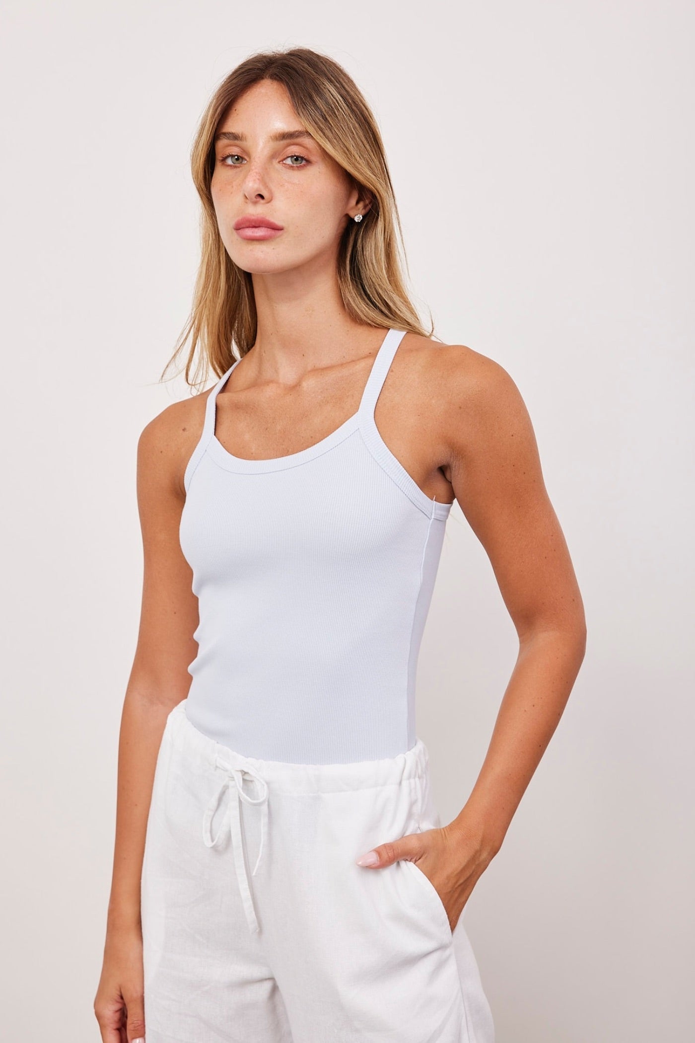 גופיית ריב כתפיות דקות - ITAY BRANDS