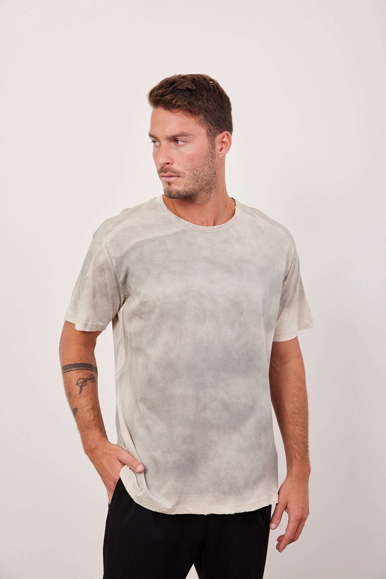 חולצת ווש קצרה עם גימור פרום - ITAY BRANDS