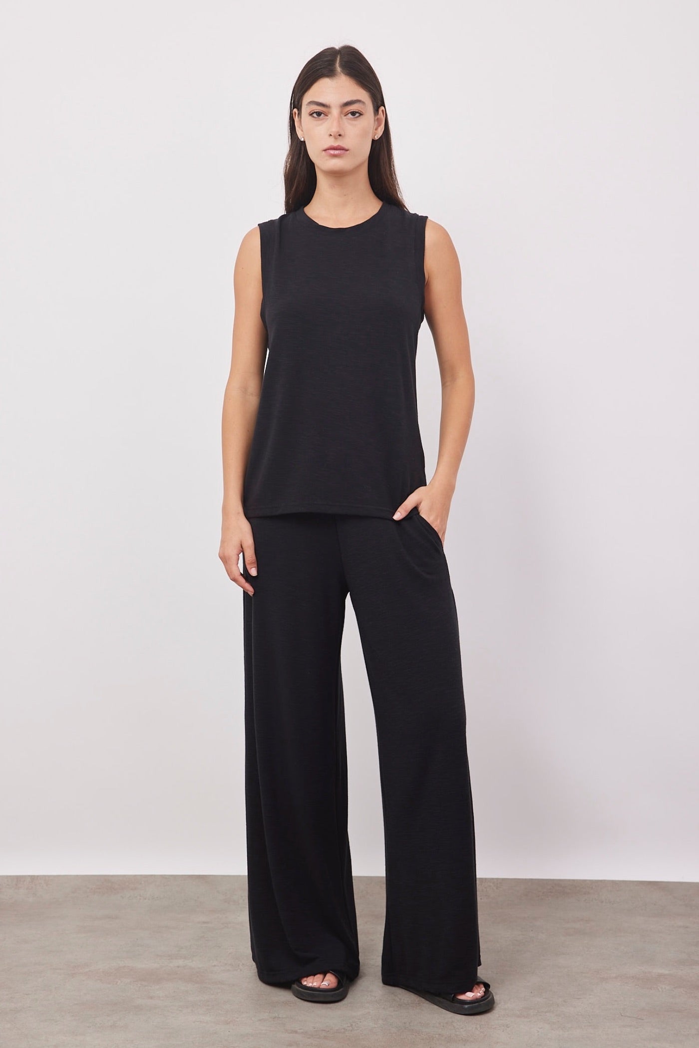 חליפת גופיה מבד מלאנז׳ נשפך - ITAY BRANDS