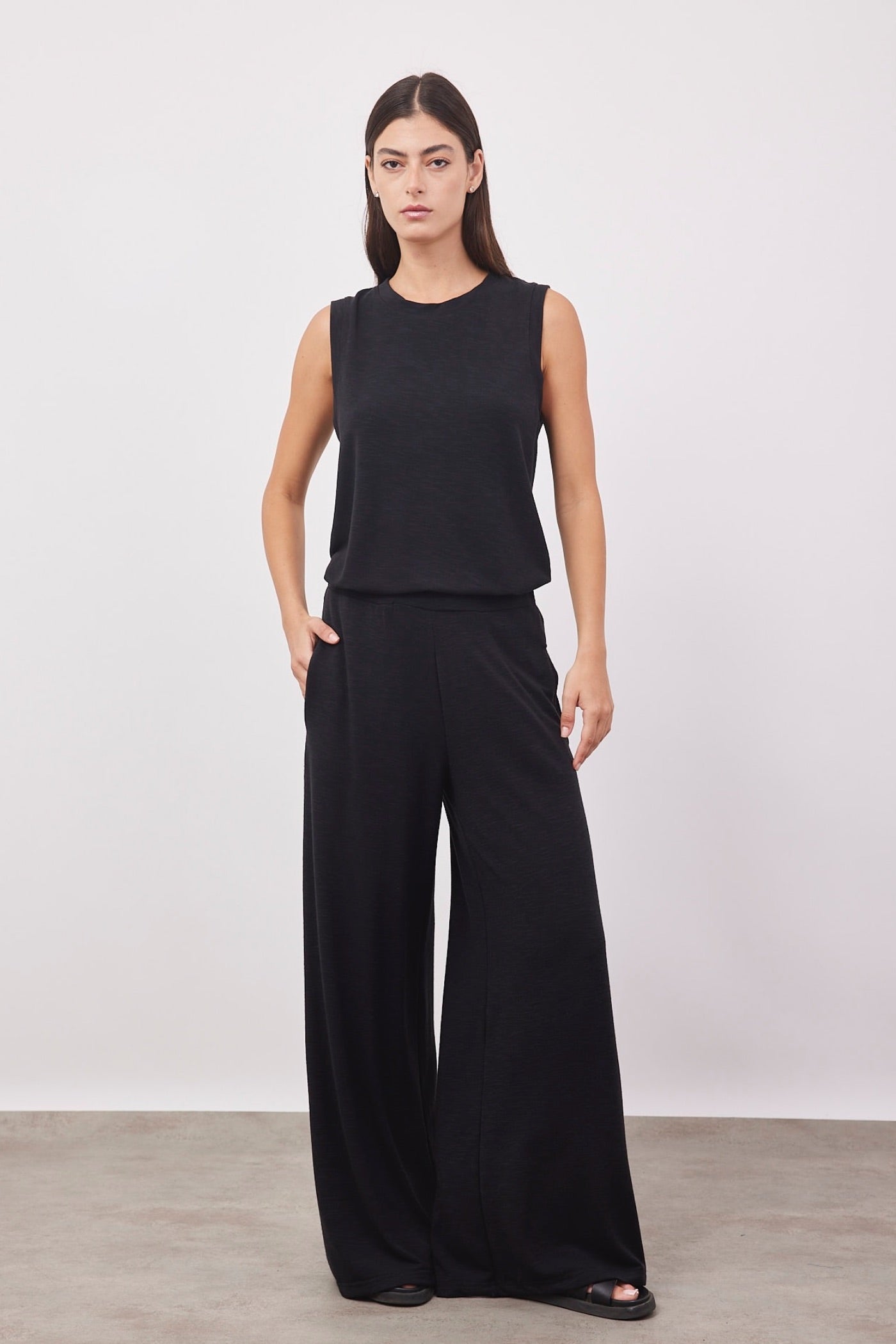 חליפת גופיה מבד מלאנז׳ נשפך - ITAY BRANDS