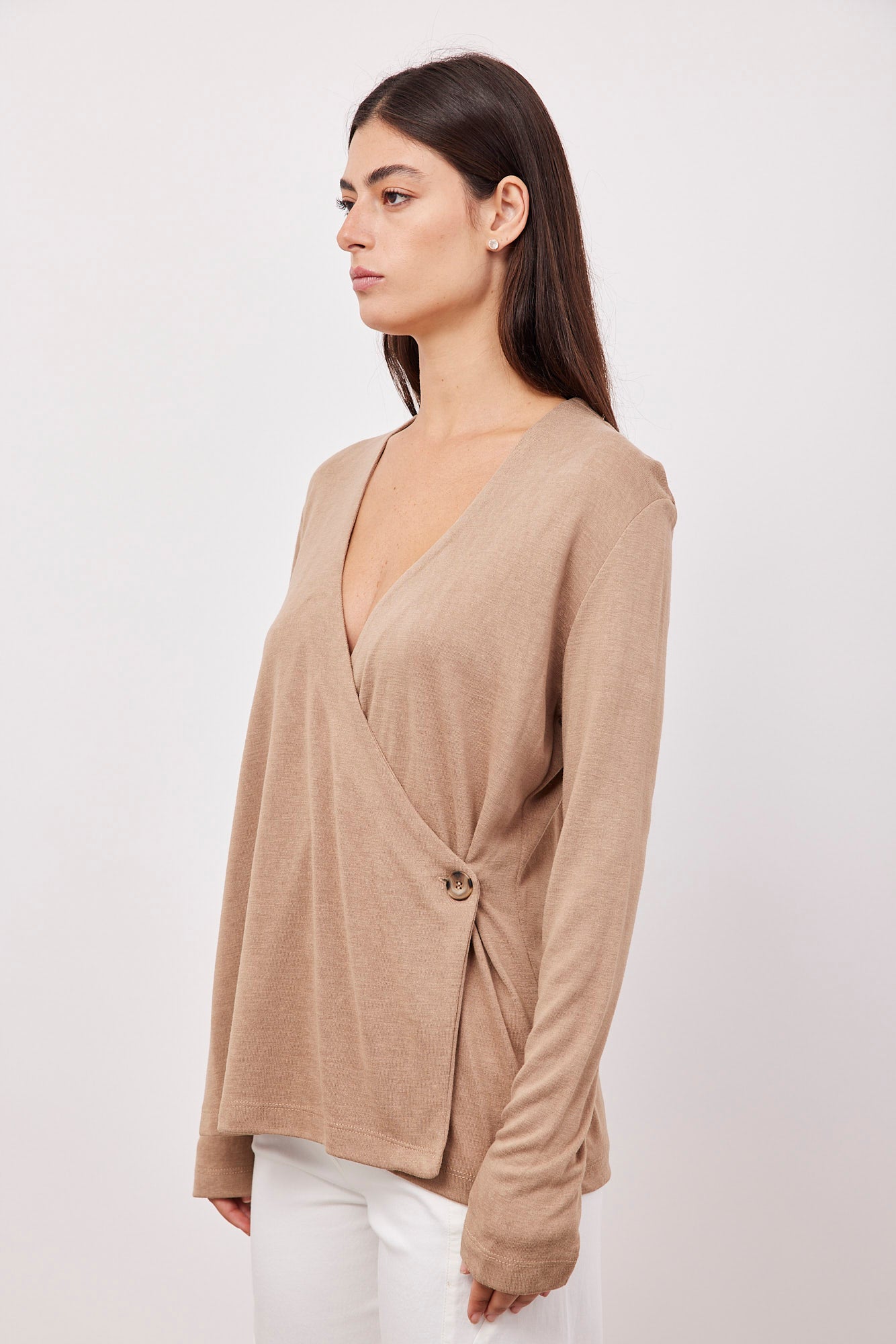 חולצת מעטפת בסגירת כפתור - ITAY BRANDS