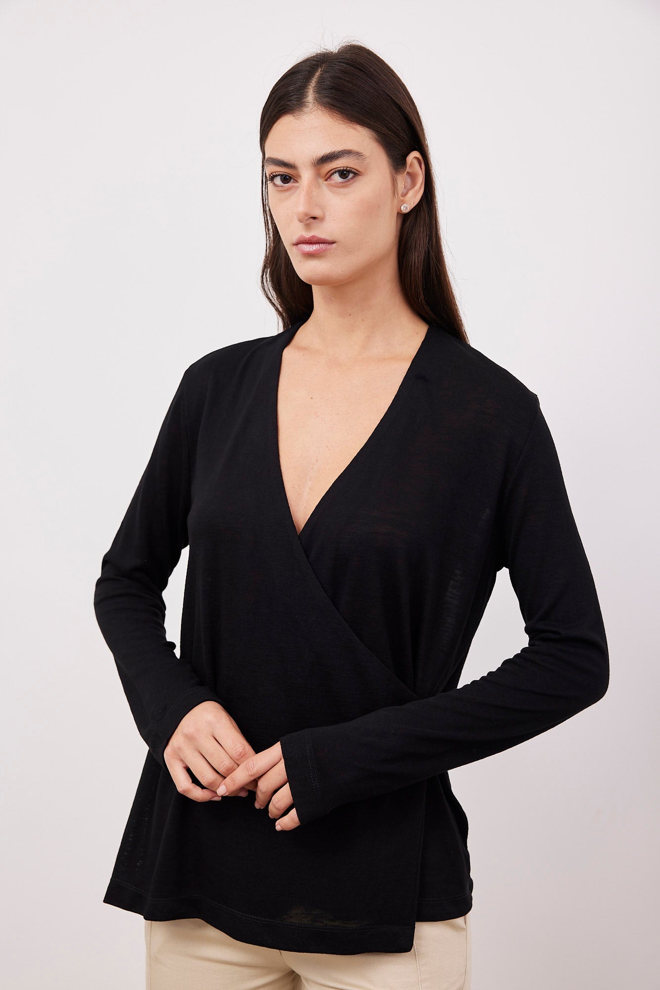 חולצת מעטפת בסגירת כפתור - ITAY BRANDS