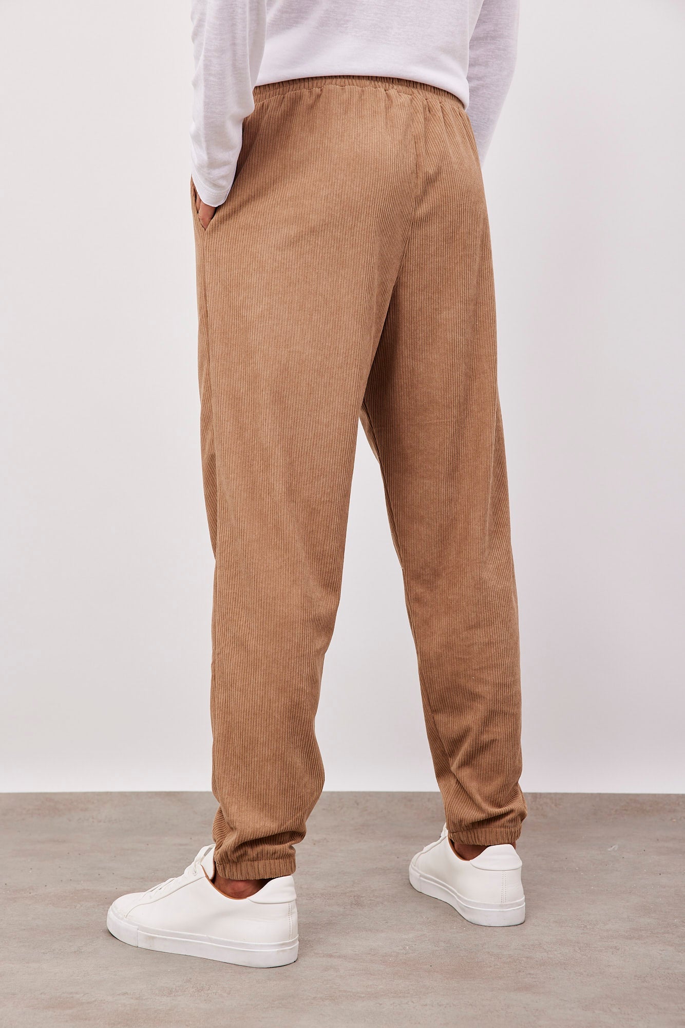מכנסי קורדרוי ארוכים עם גומי - ITAY BRANDS
