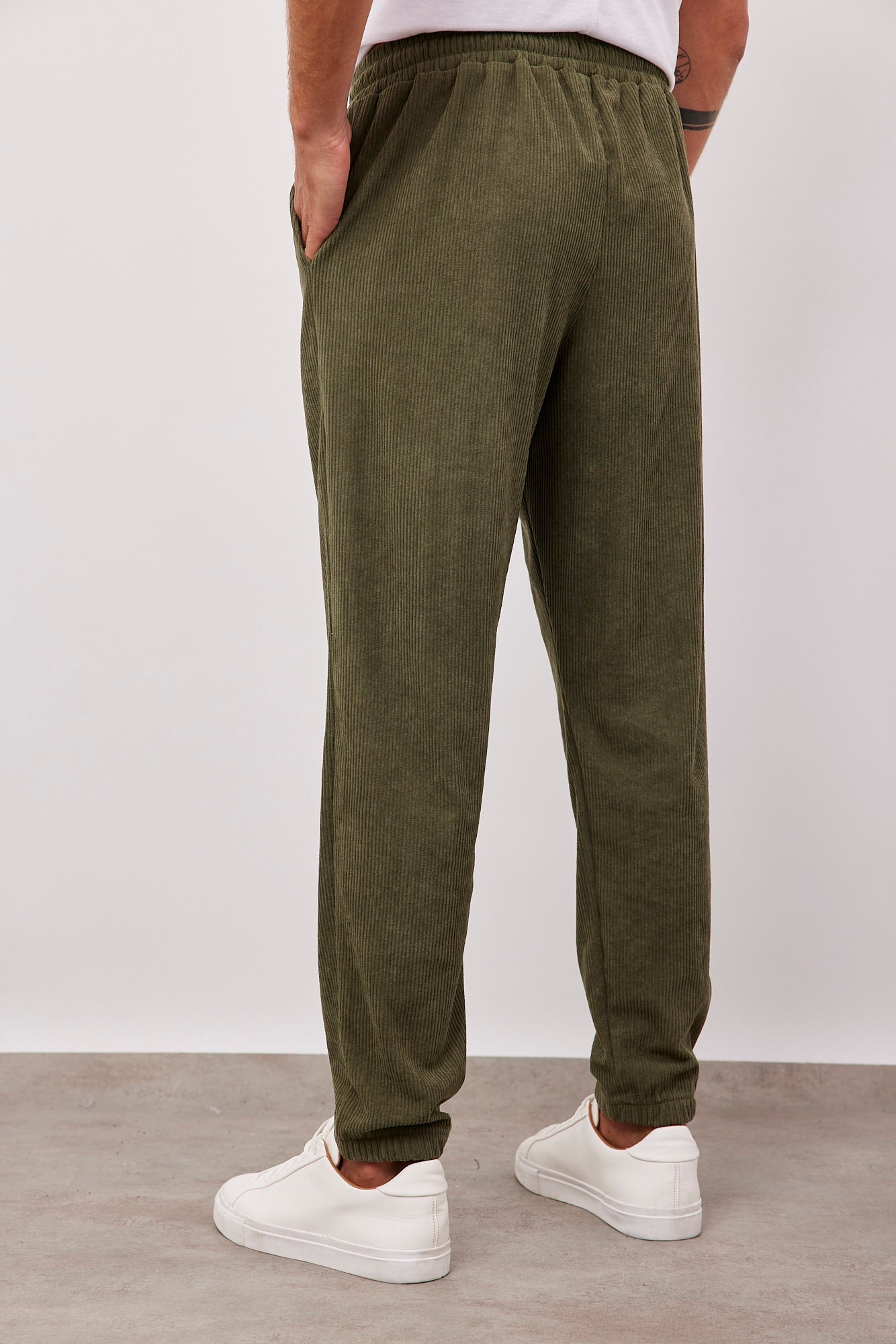 מכנסי קורדרוי ארוכים עם גומי - ITAY BRANDS