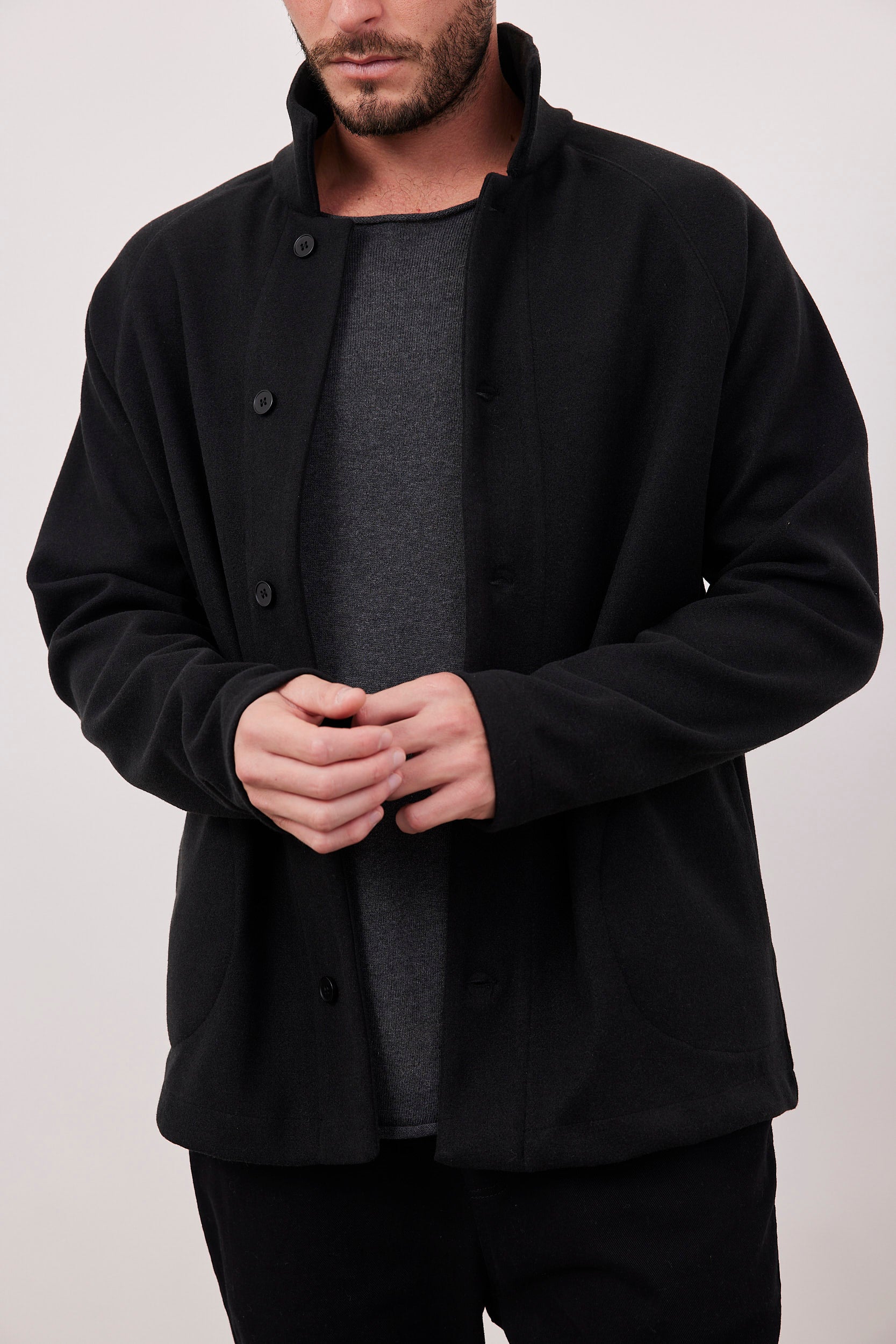 גקט צמרירי עם צווארון