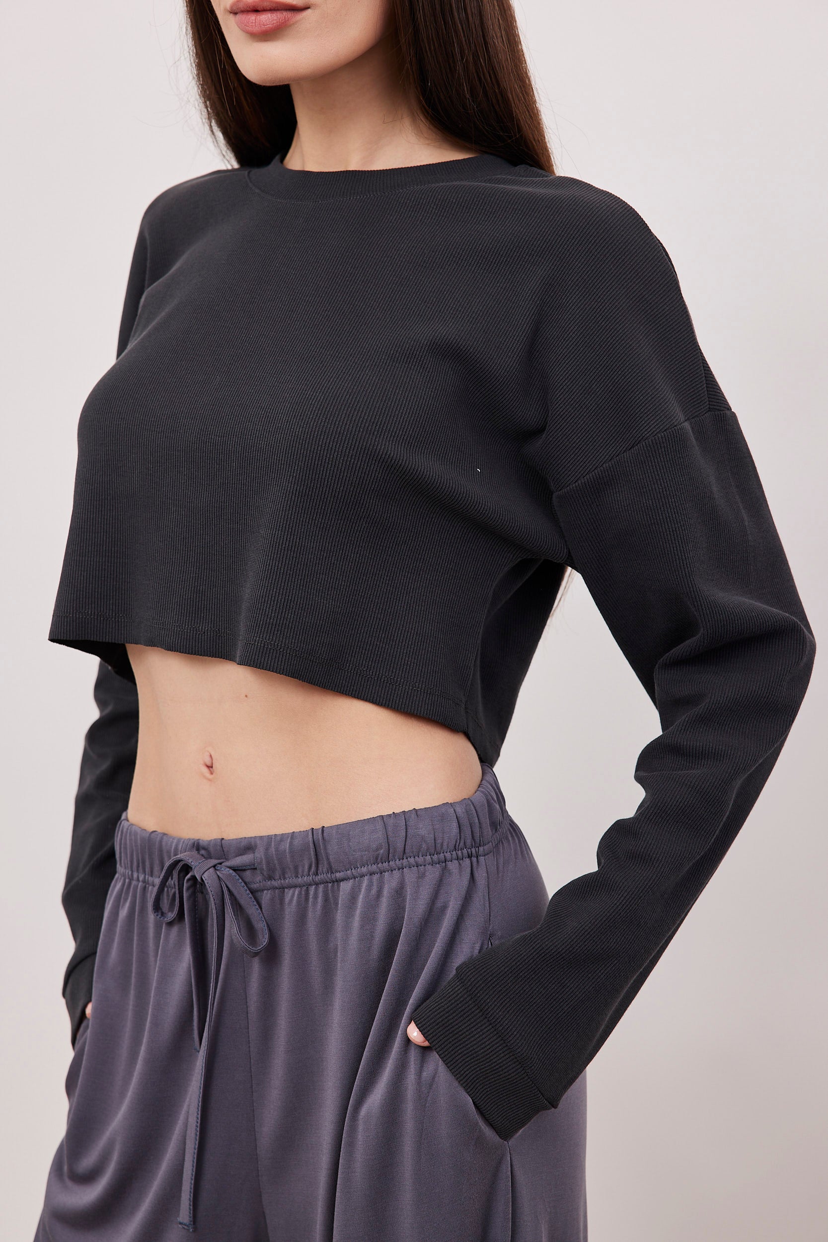 חולצת קרופ ריב ווש