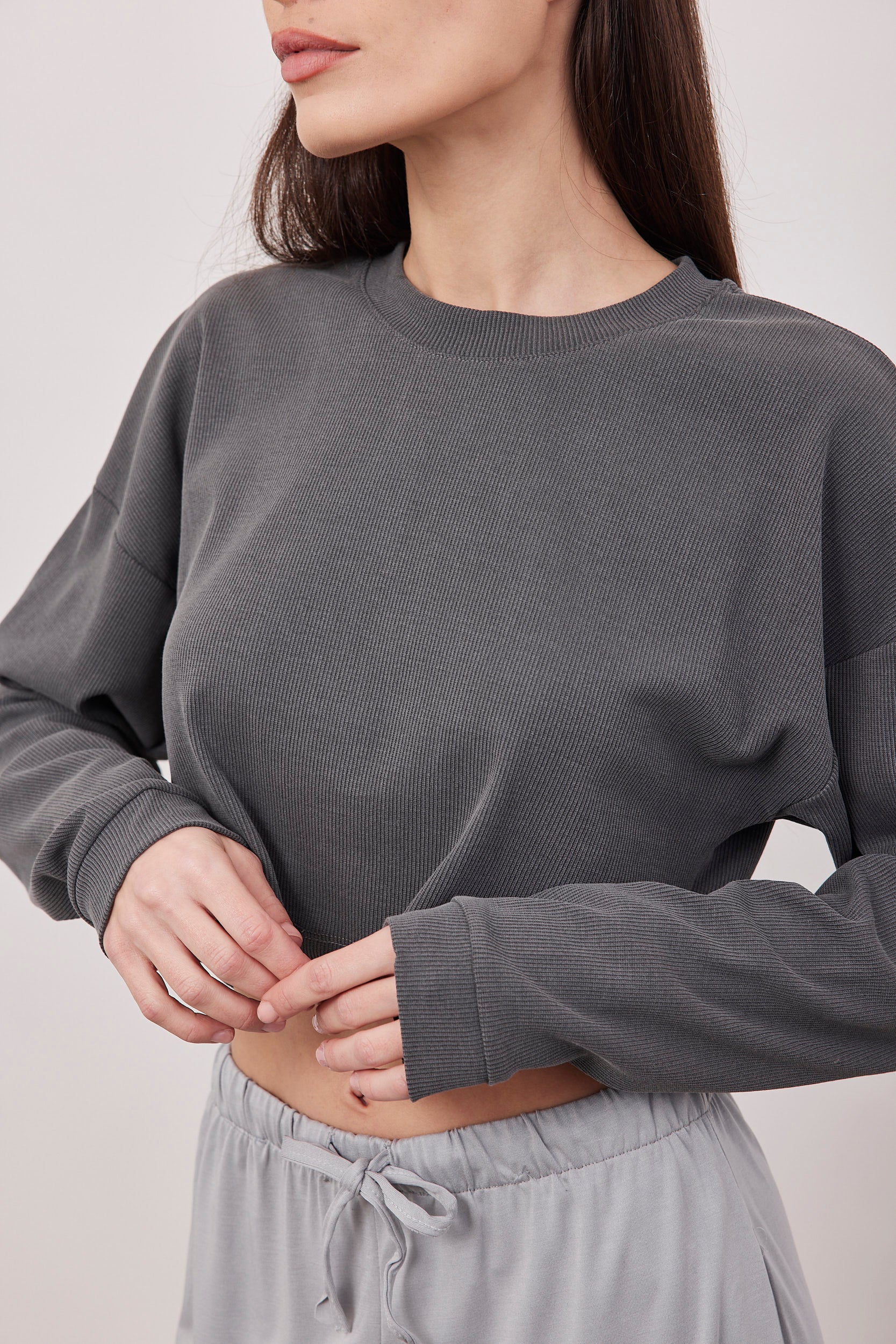 חולצת קרופ ריב ווש