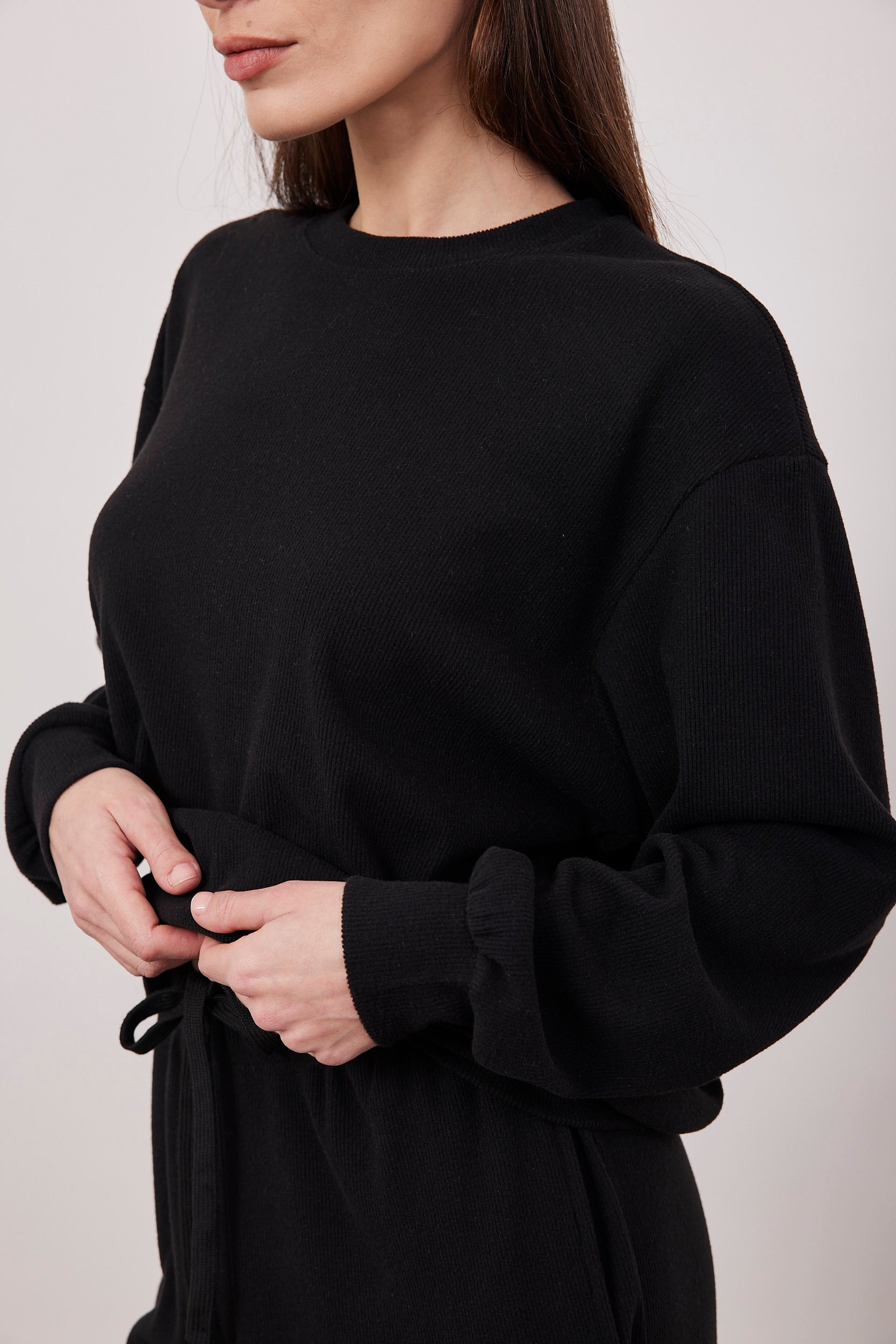 סווטשירט ניקי בטקסטורת פסים