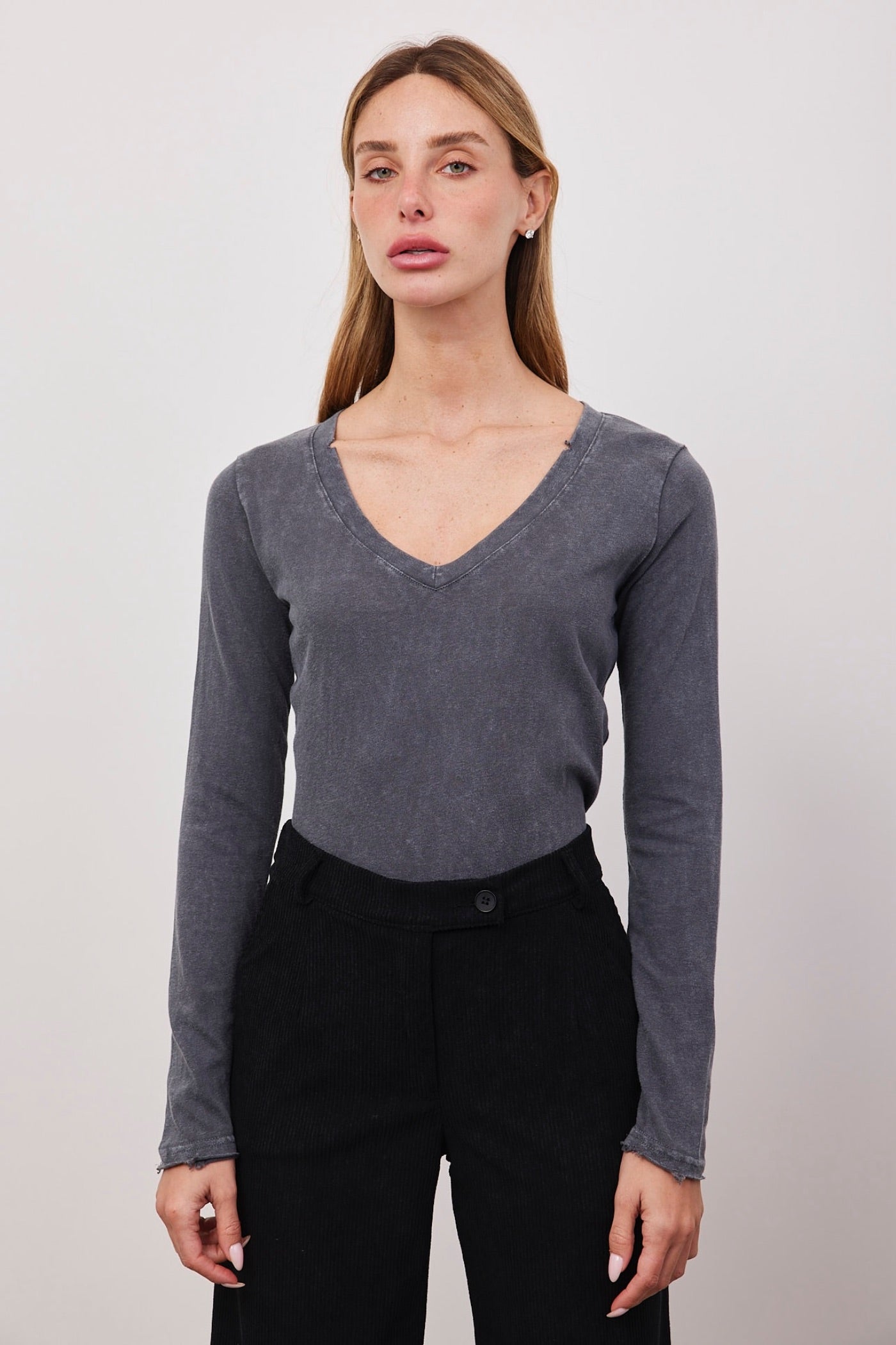 חולצת וי ווש ארוכה - ITAY BRANDS