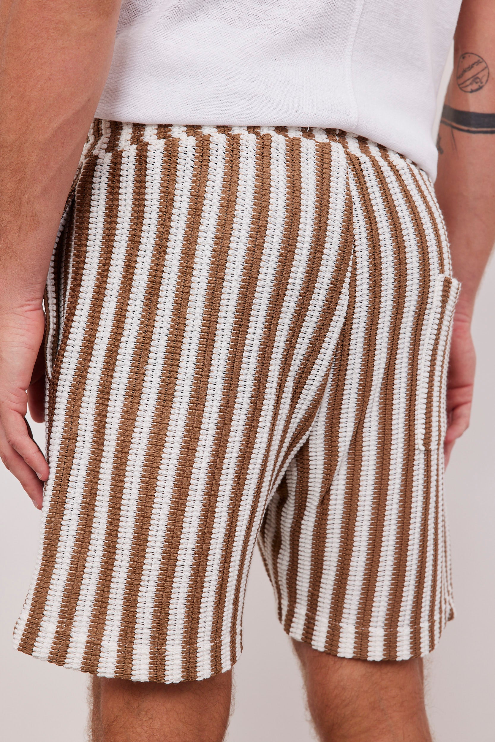 מכנסי קרושה הדפס פסים