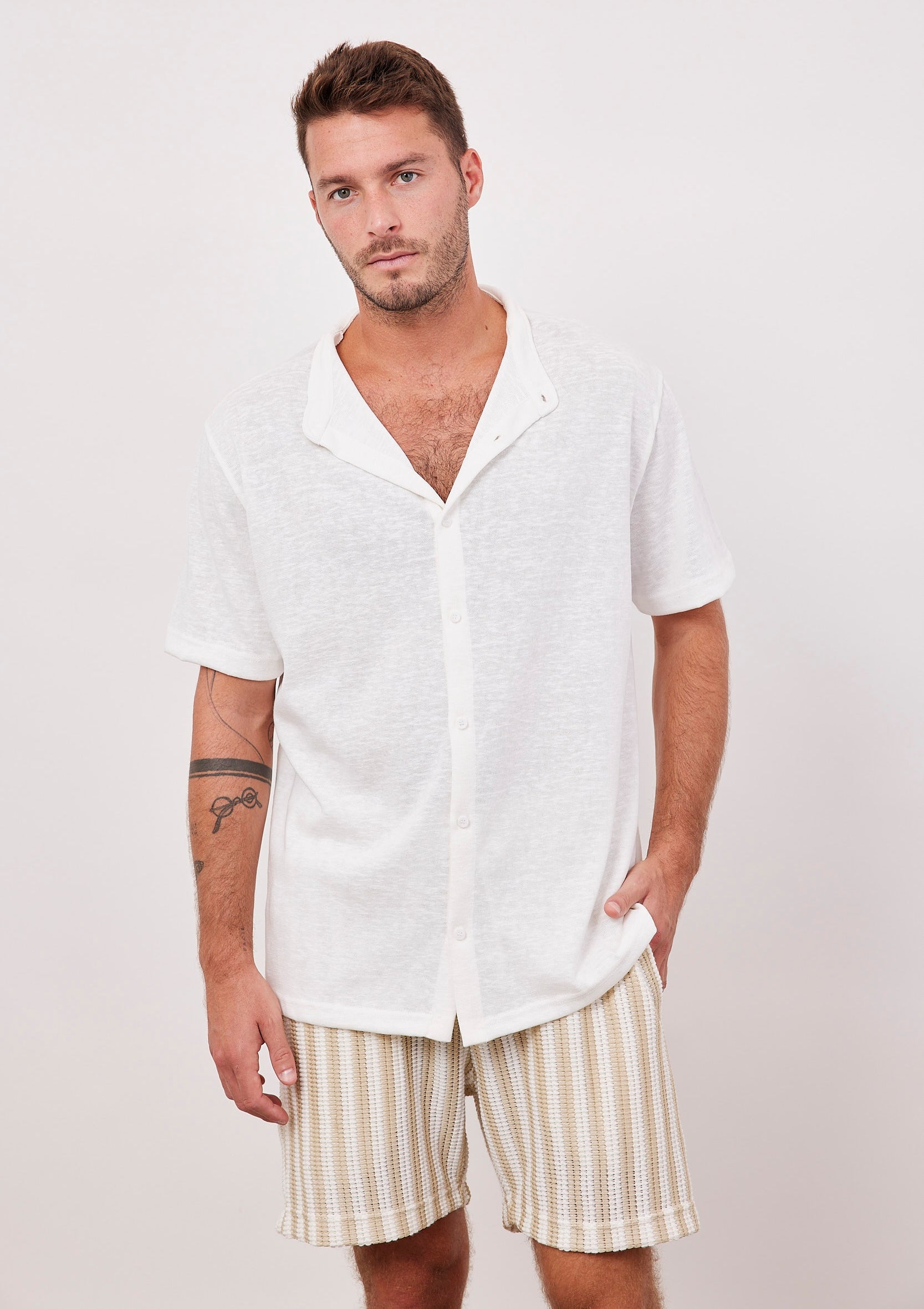 מכנסי קרושה הדפס פסים