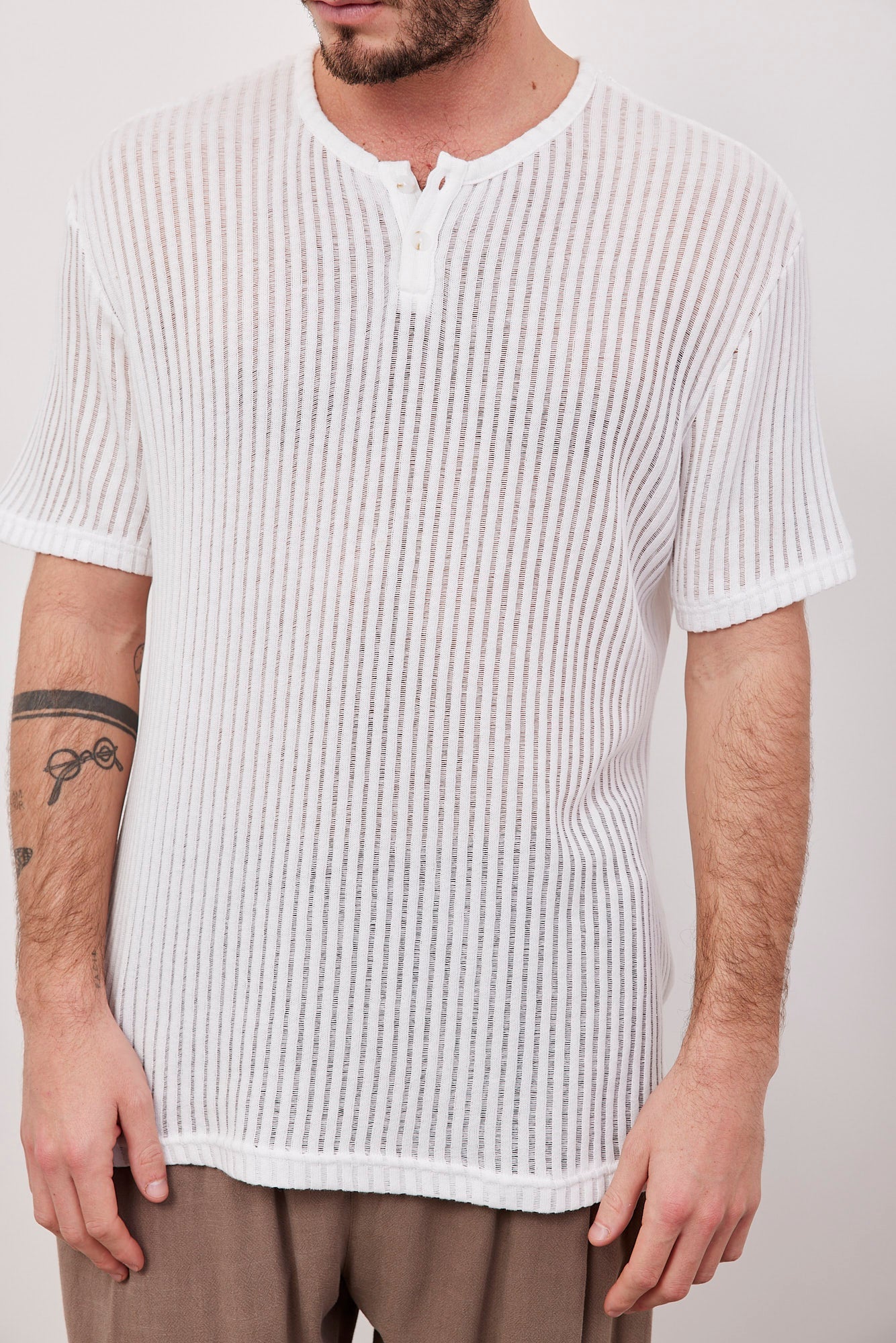 חולצת פסים שקפקפה בשילוב כפתורים - ITAY BRANDS