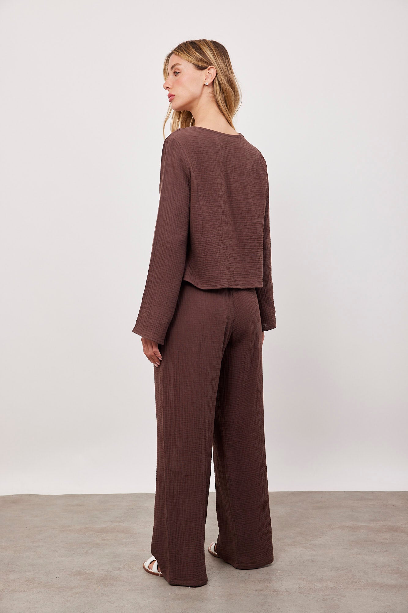 חליפה בשילוב קשירה מבד טטרה - ITAY BRANDS