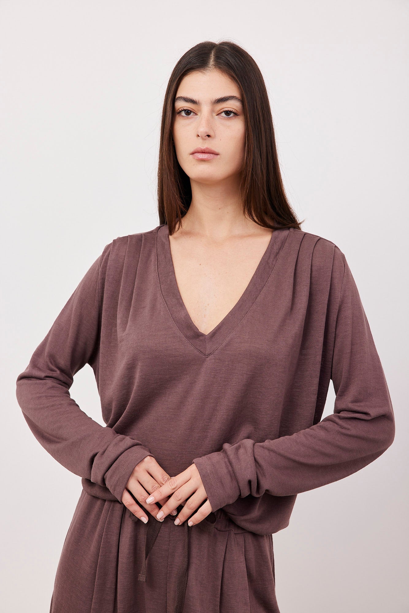 חליפה ארוכה במראה פשתן - ITAY BRANDS