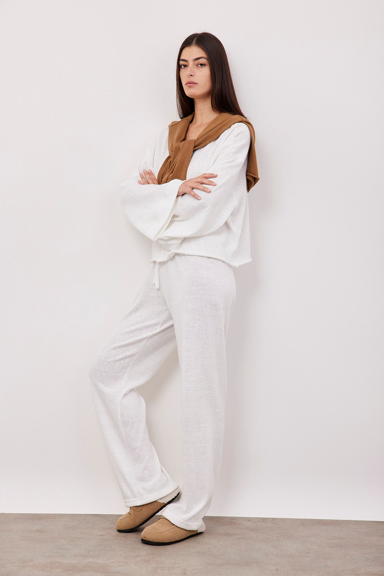 חליפה במראה פשתן עם תיפור קדמי - ITAY BRANDS