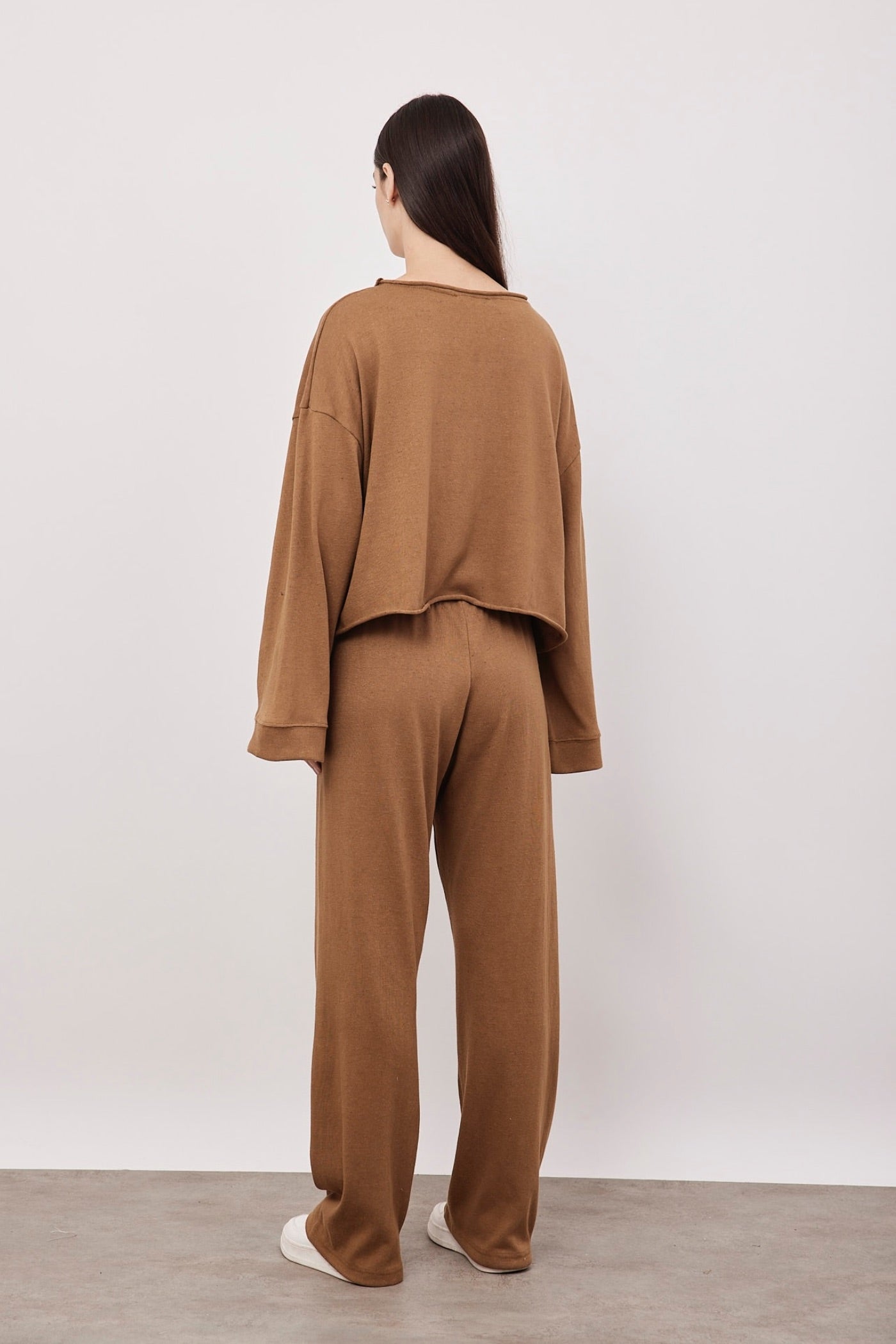 חליפה במראה פשתן עם תיפור קדמי - ITAY BRANDS