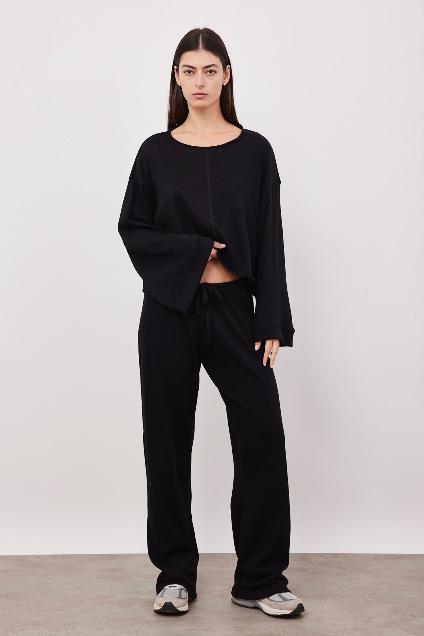 חליפה במראה פשתן עם תיפור קדמי - ITAY BRANDS