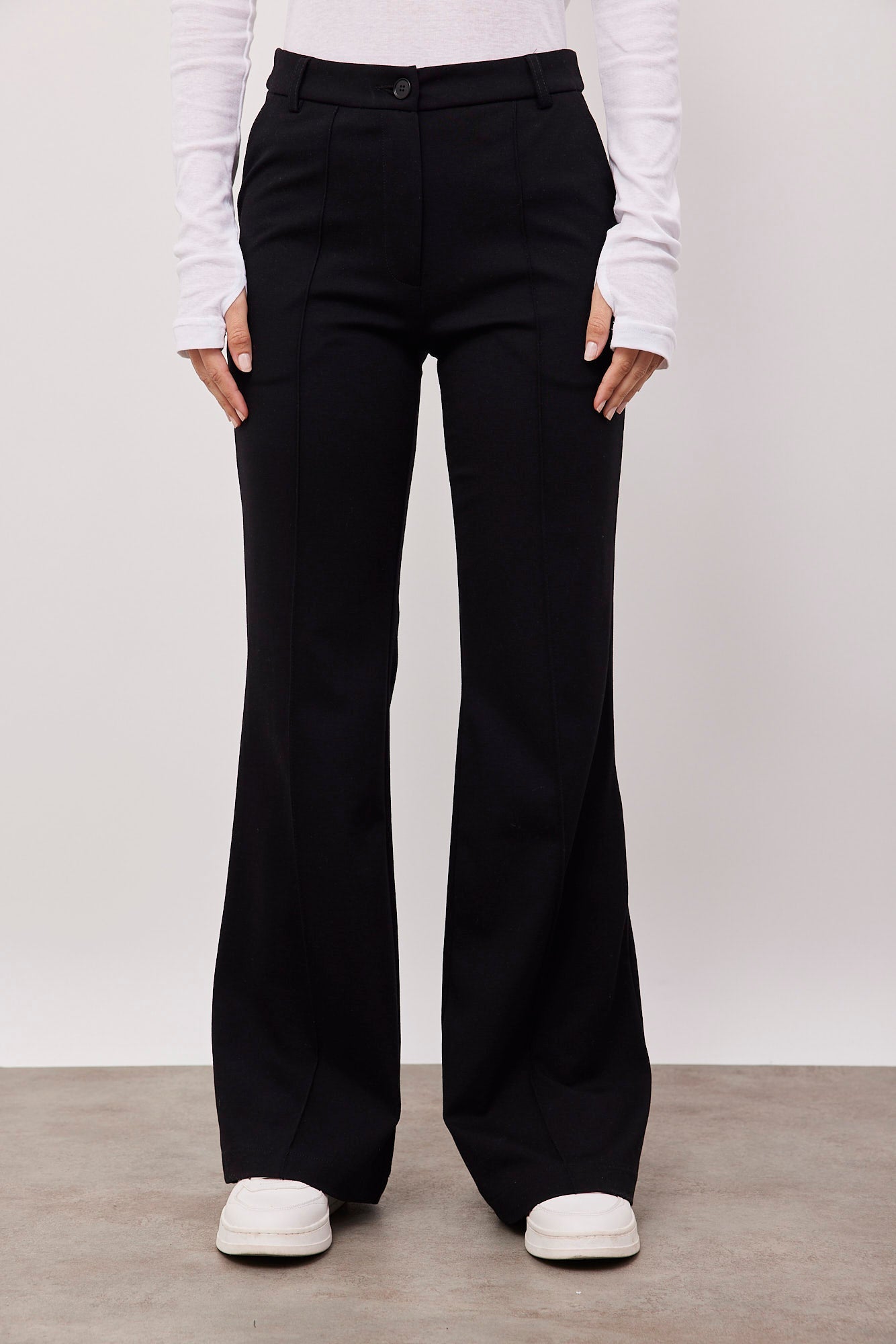 מכנסי ג׳רזי ארוכים עם תיפור קדמי - ITAY BRANDS