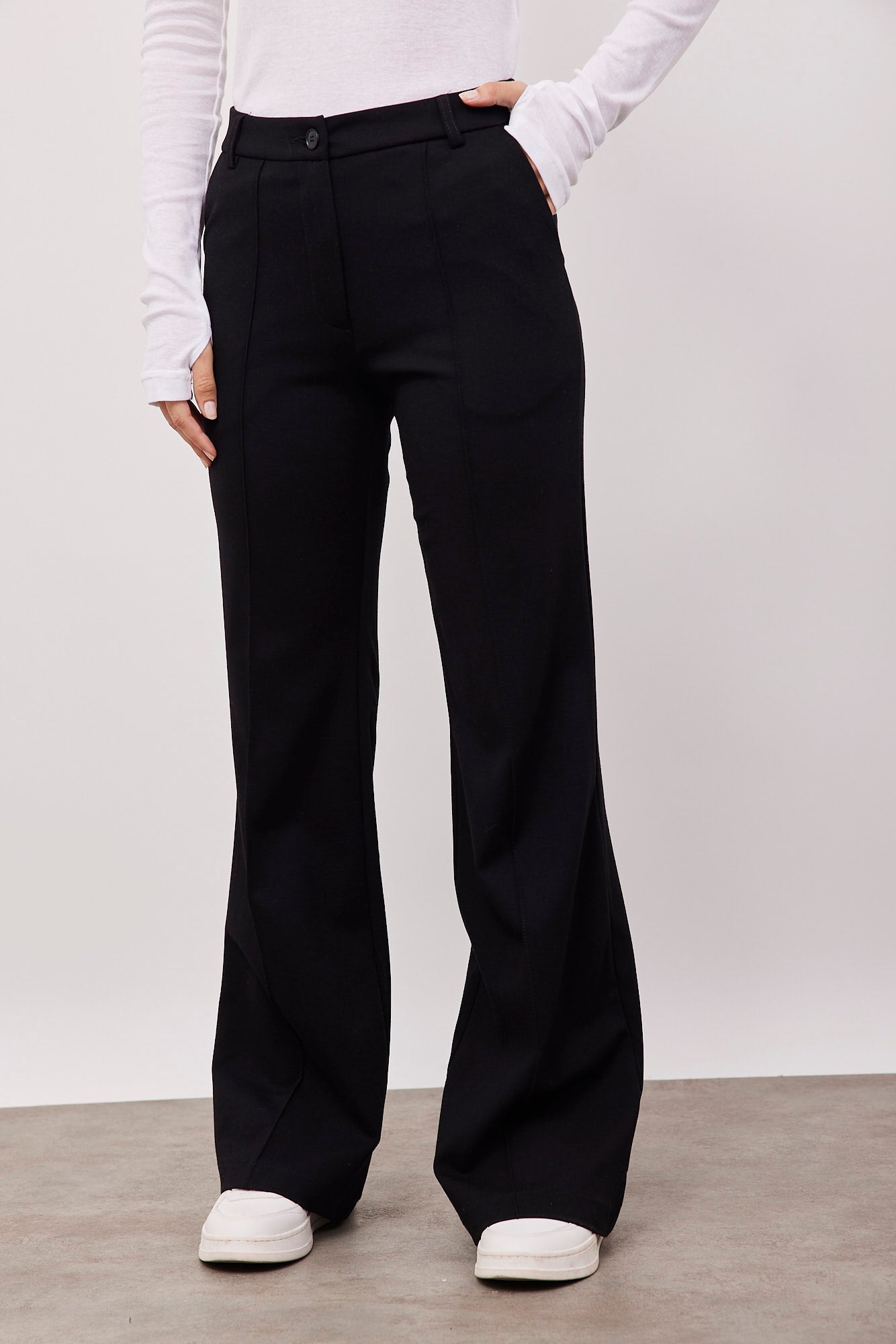 מכנסי ג׳רזי ארוכים עם תיפור קדמי - ITAY BRANDS