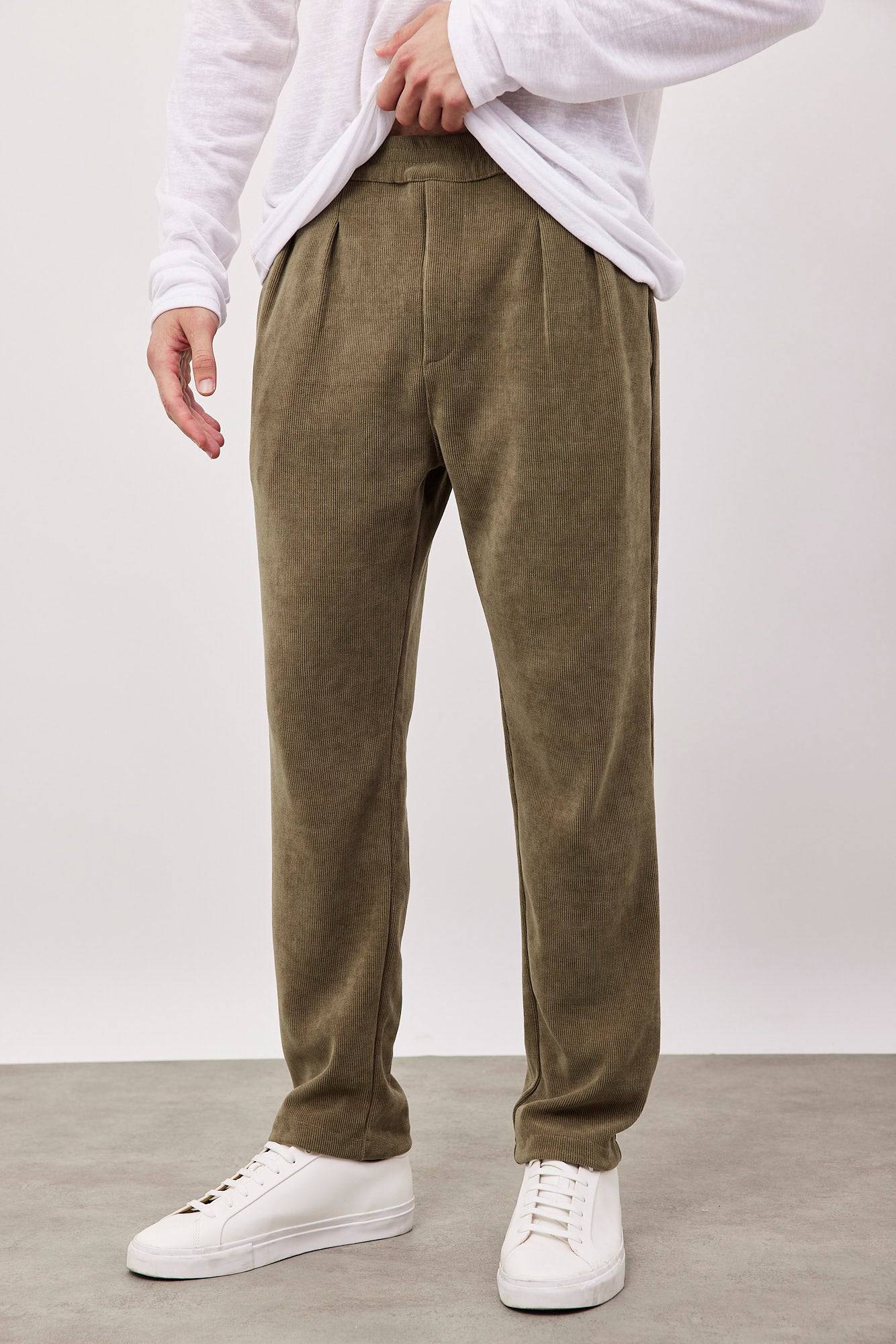 מכנסי קורדרוי ארוכים עם גומי - ITAY BRANDS