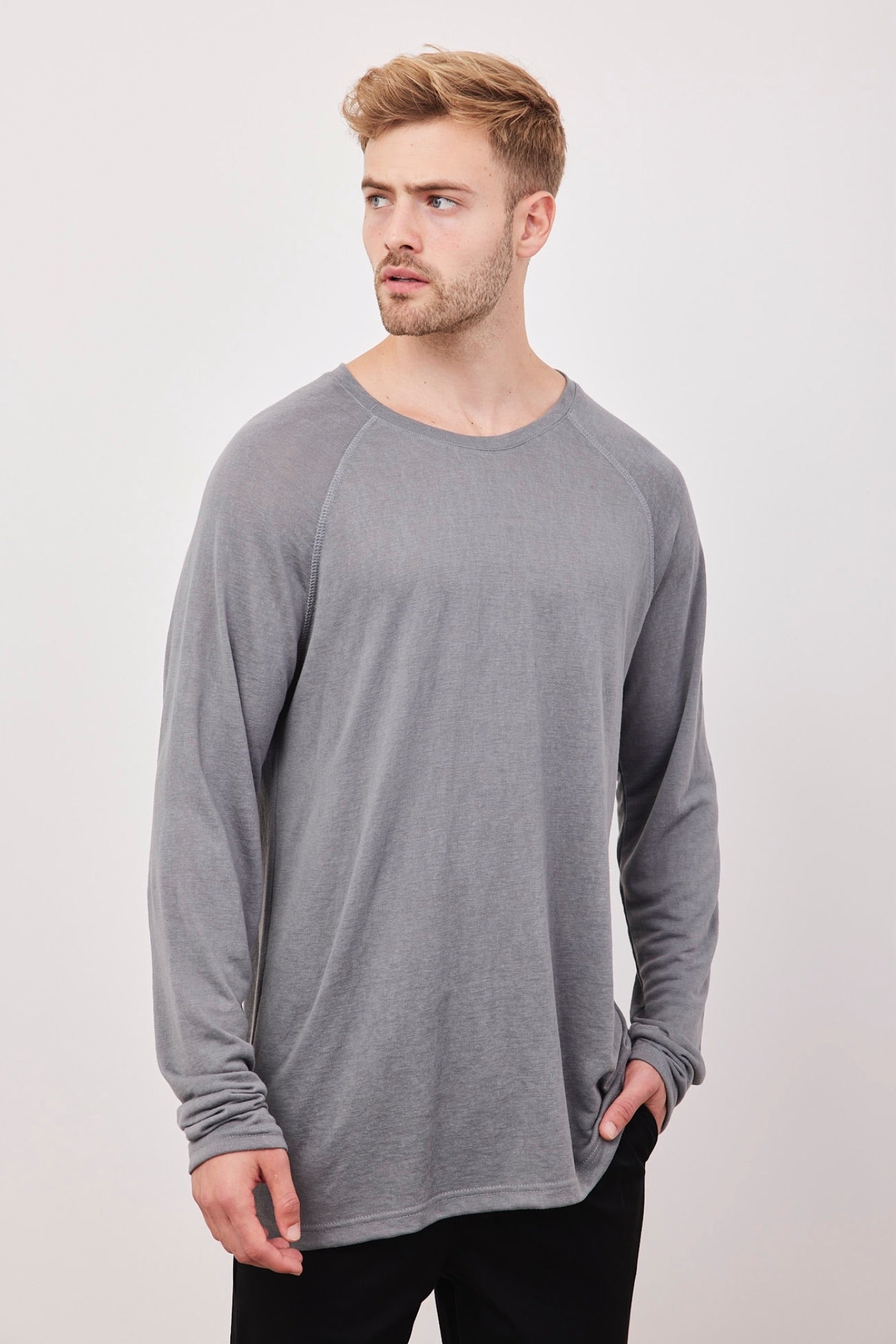 חולצת רגלן במראה פשתן - ITAY BRANDS