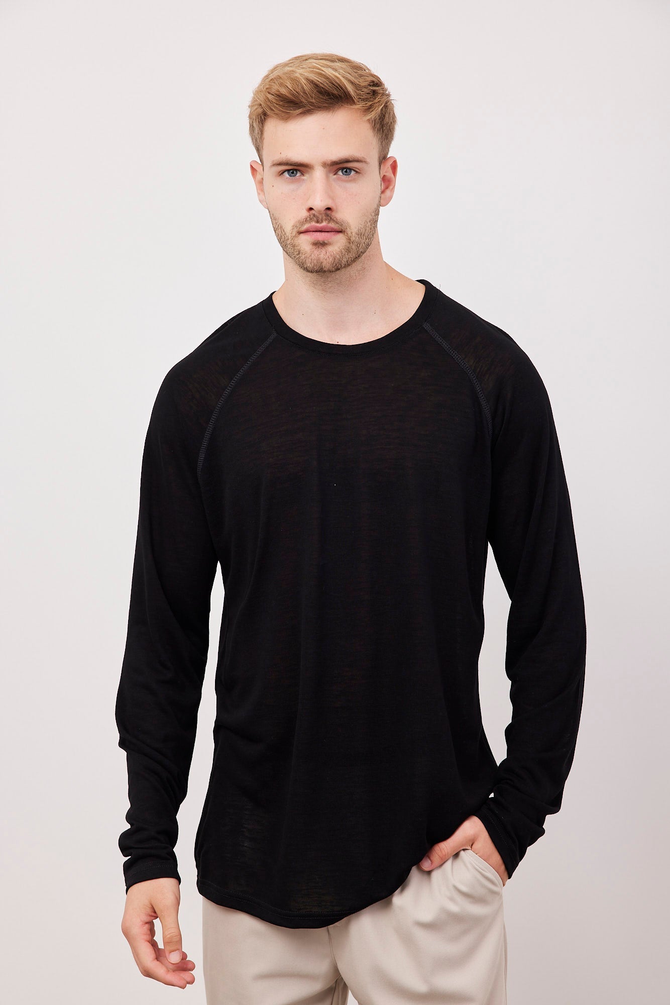 חולצת רגלן במראה פשתן - ITAY BRANDS