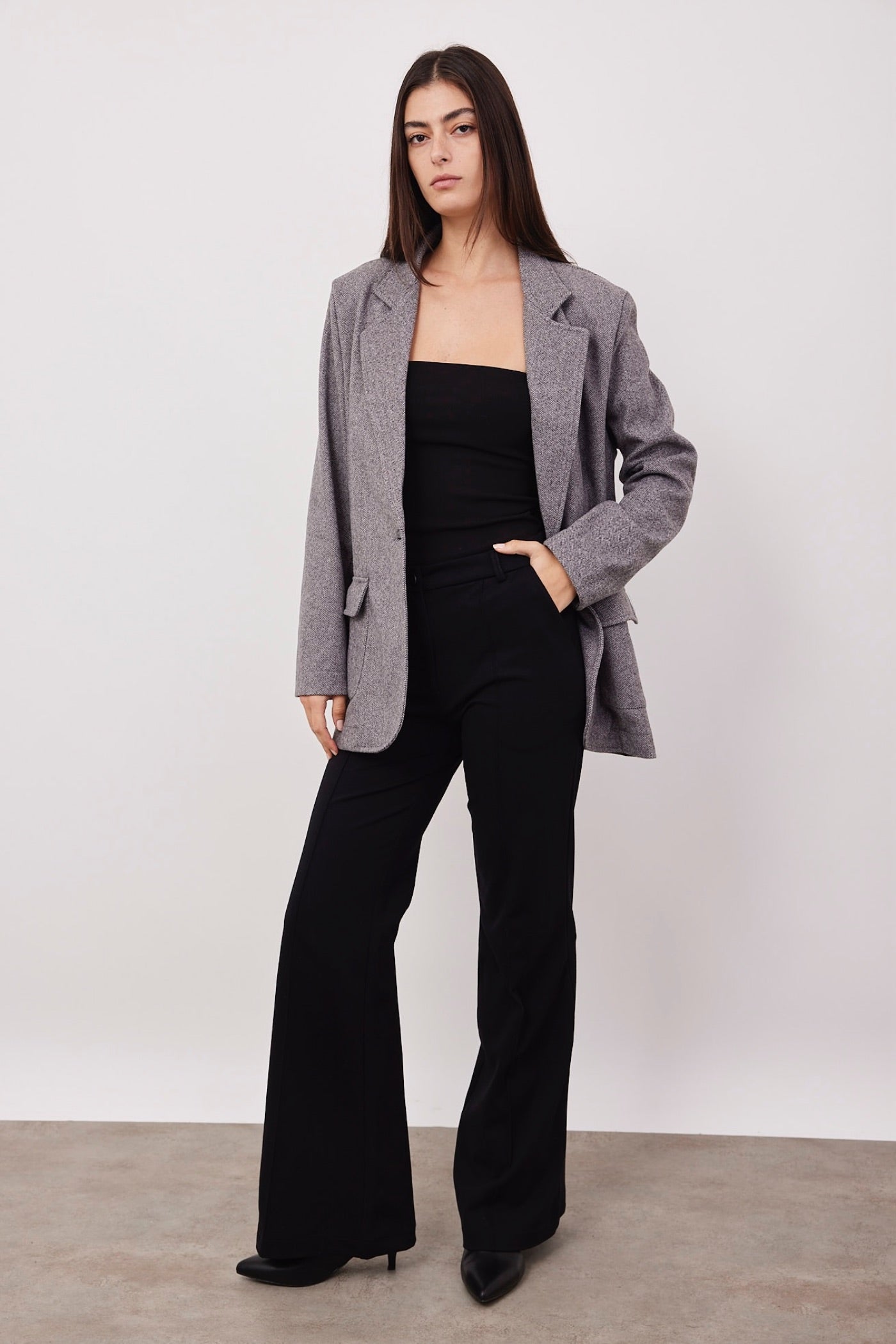 מכנסי ג׳רזי ארוכים עם תיפור קדמי - ITAY BRANDS