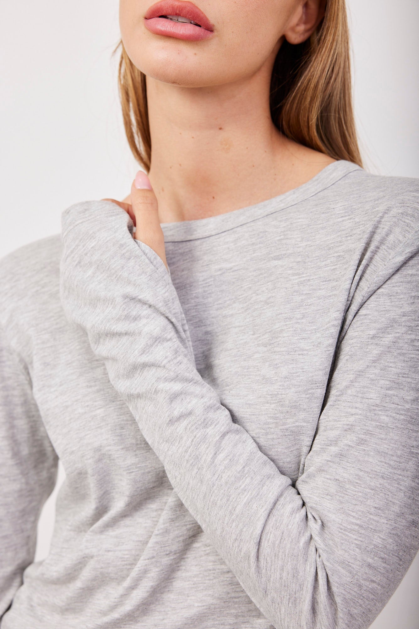 חולצת כותנה ארוכה שרוול כפפה - ITAY BRANDS