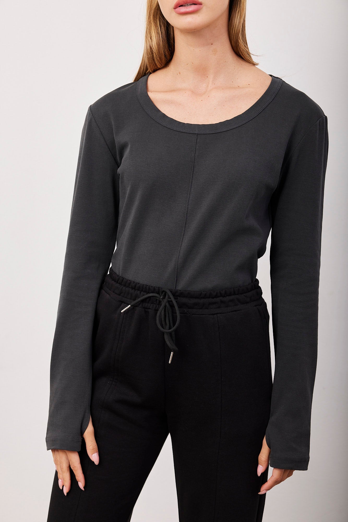 חולצה ארוכה עם תיפור ושרוול כפפה - ITAY BRANDS